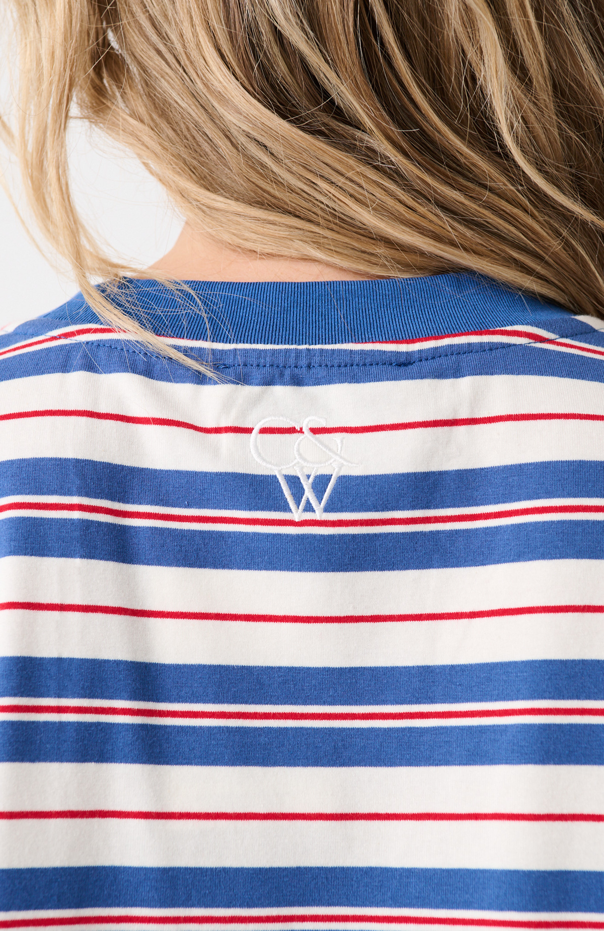 Carter Long Sleeve - Red/Slate Stripe - image 3