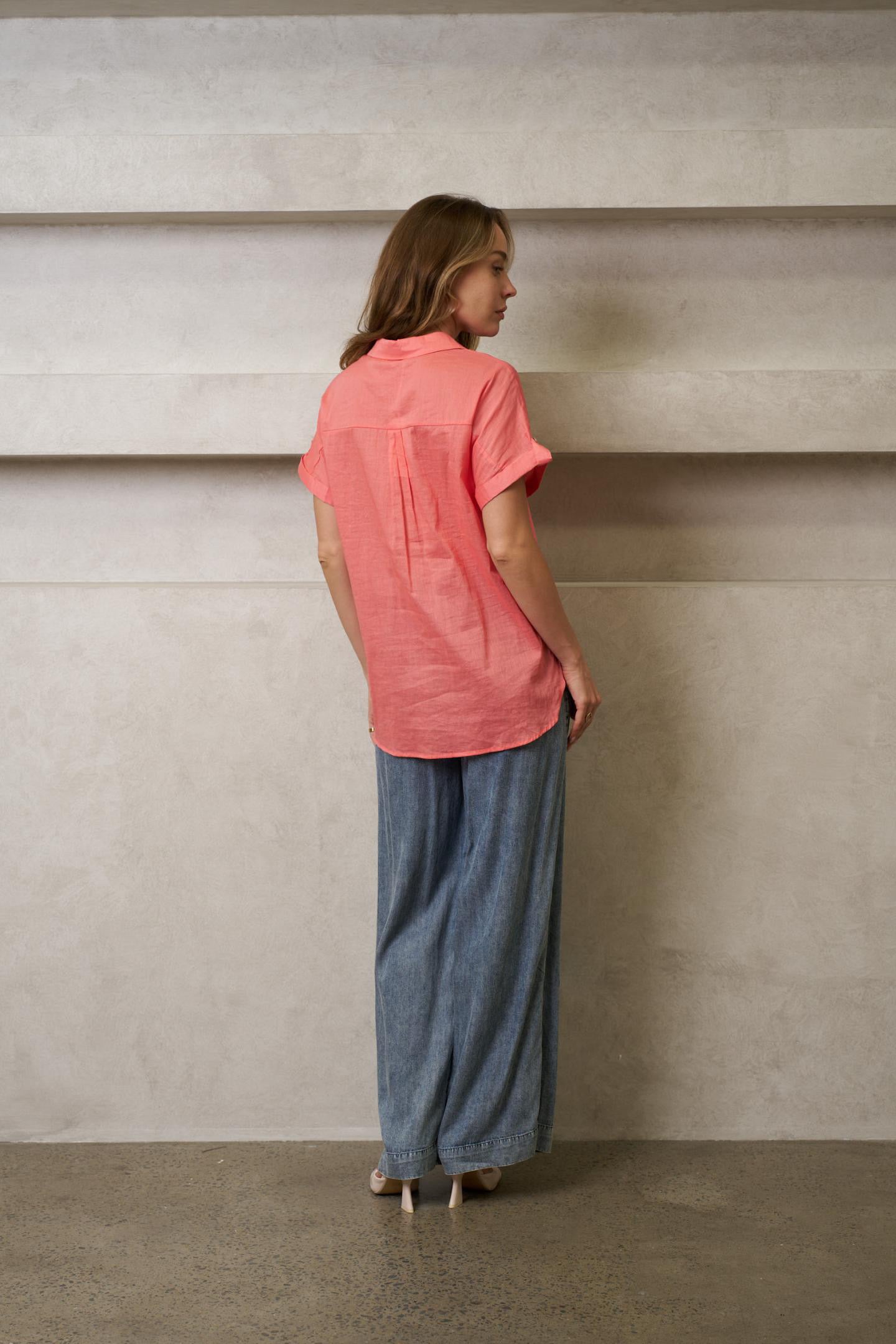 Monday Short Sleeve Shirt - Brick