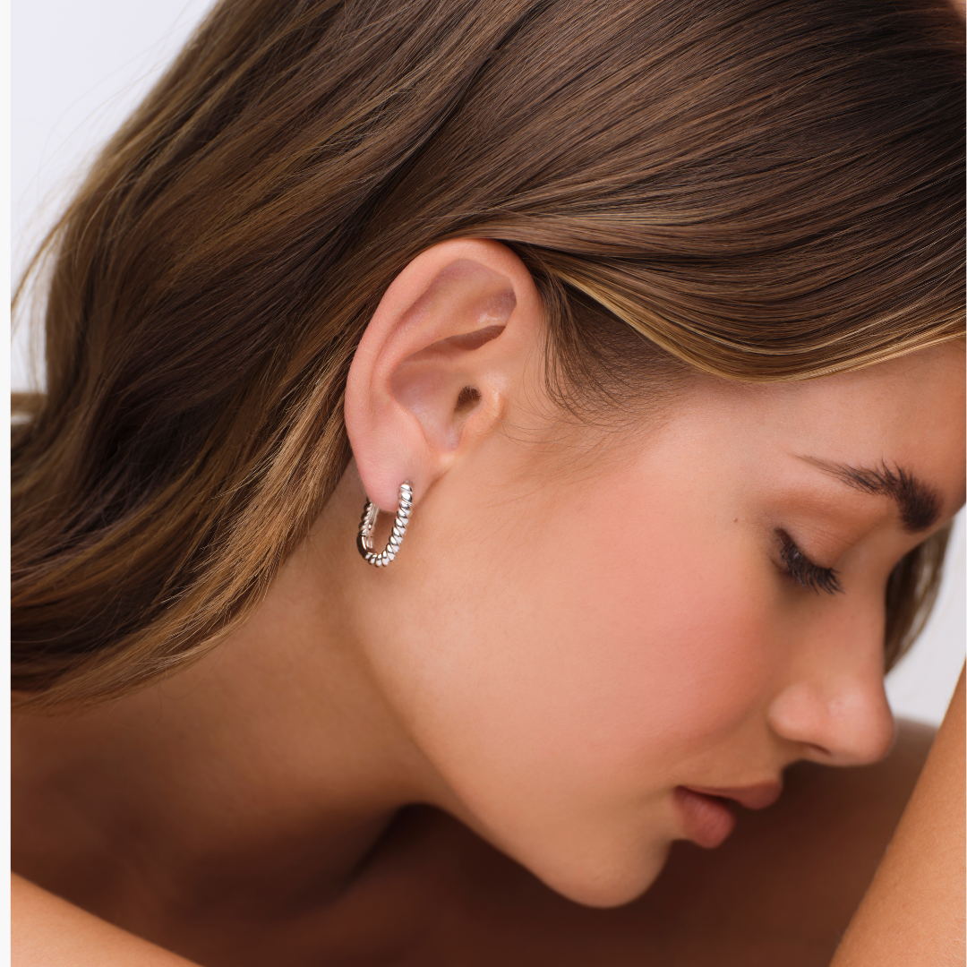 Libby Twisty Earrings - Silver