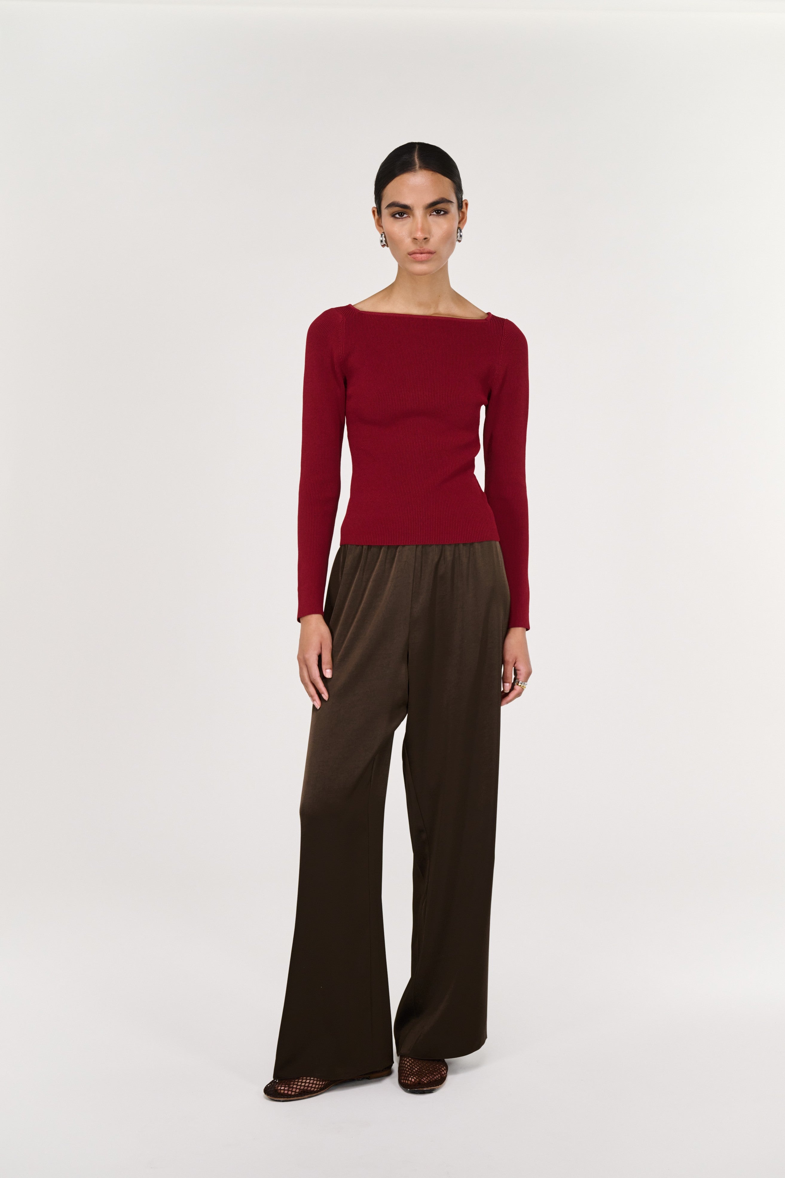 Eon Long Sleeve Knit - Wine