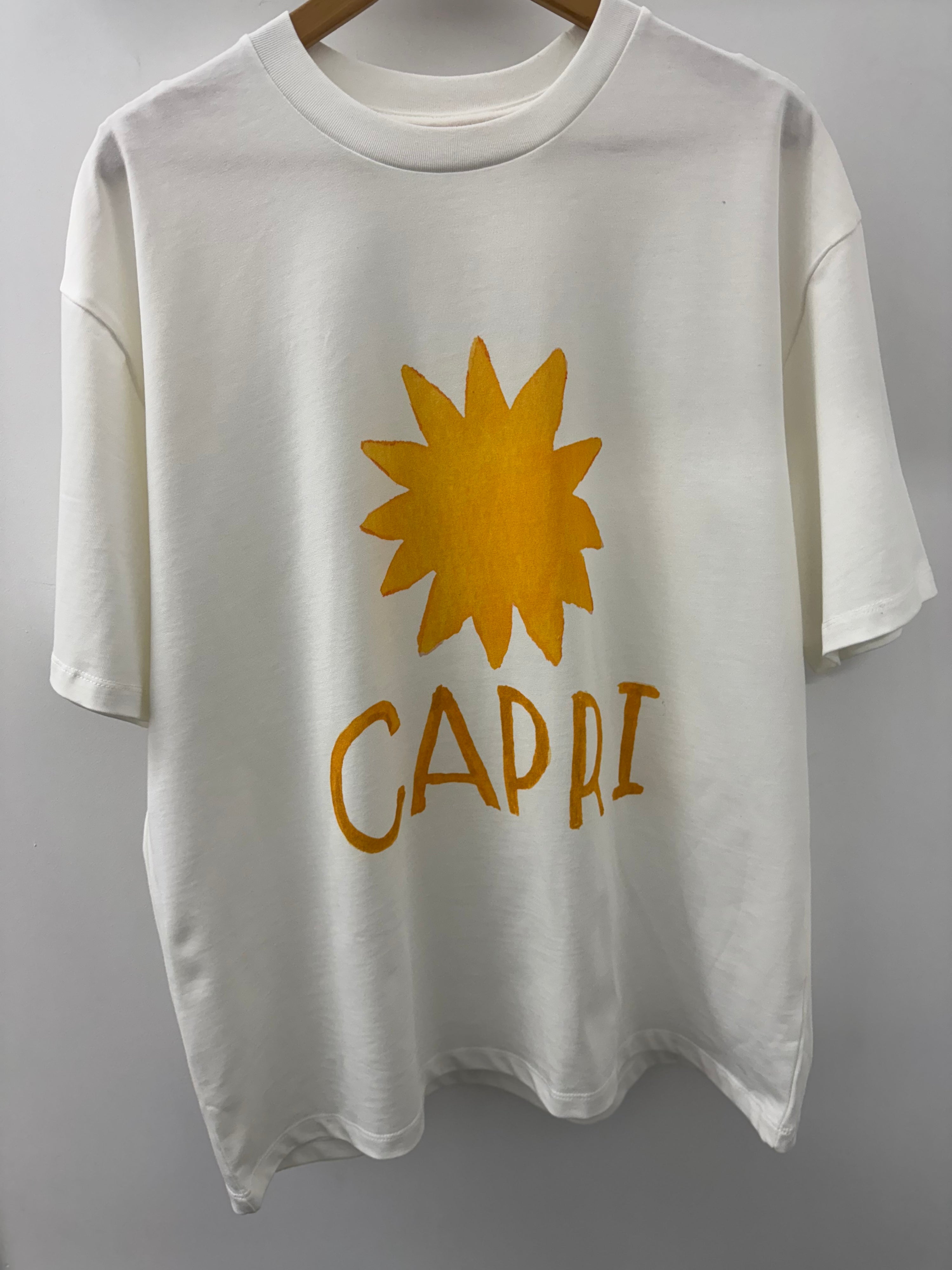 Oversized Capri Sun Tee - White