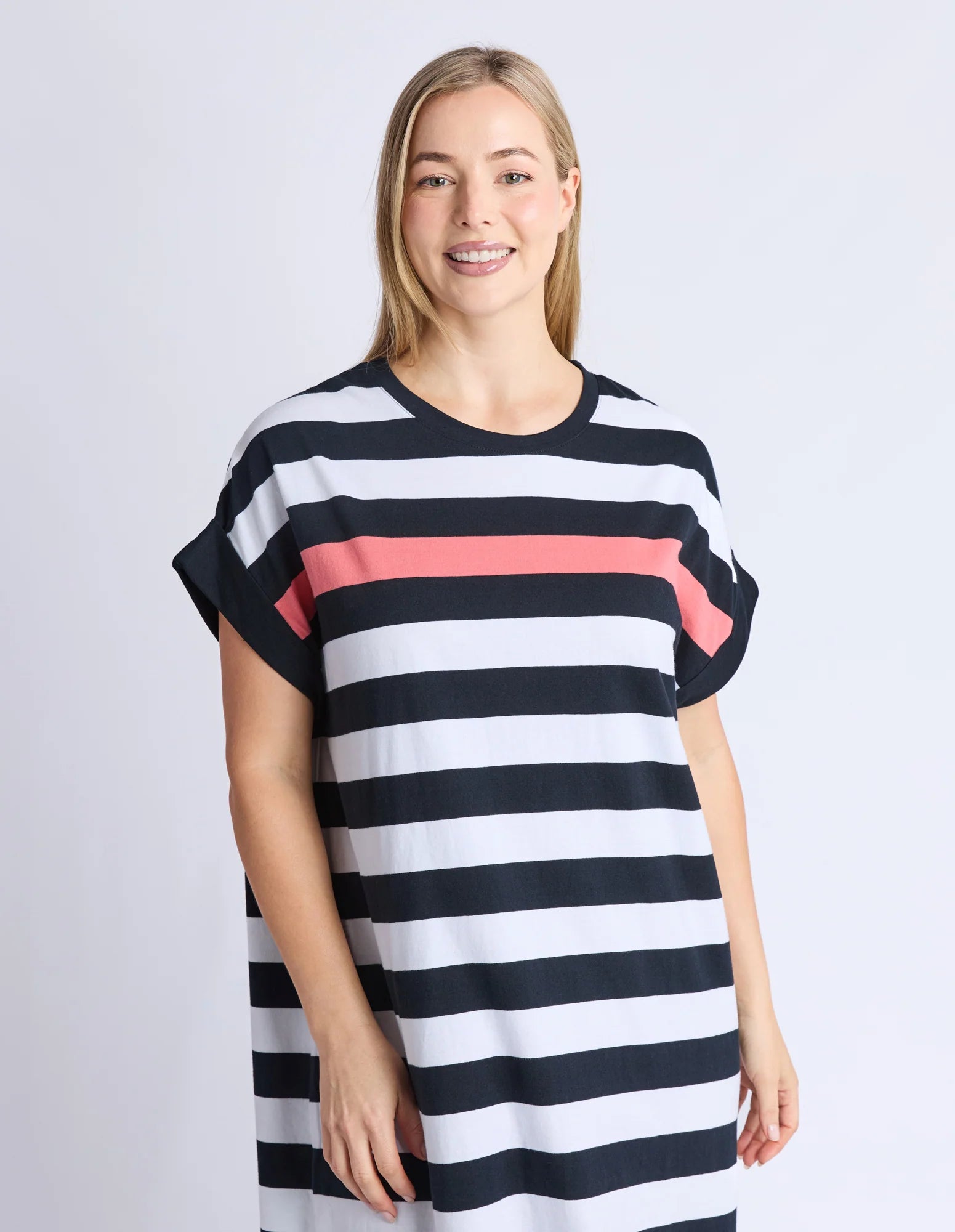 Mckinley Dress - Black And White Stripe