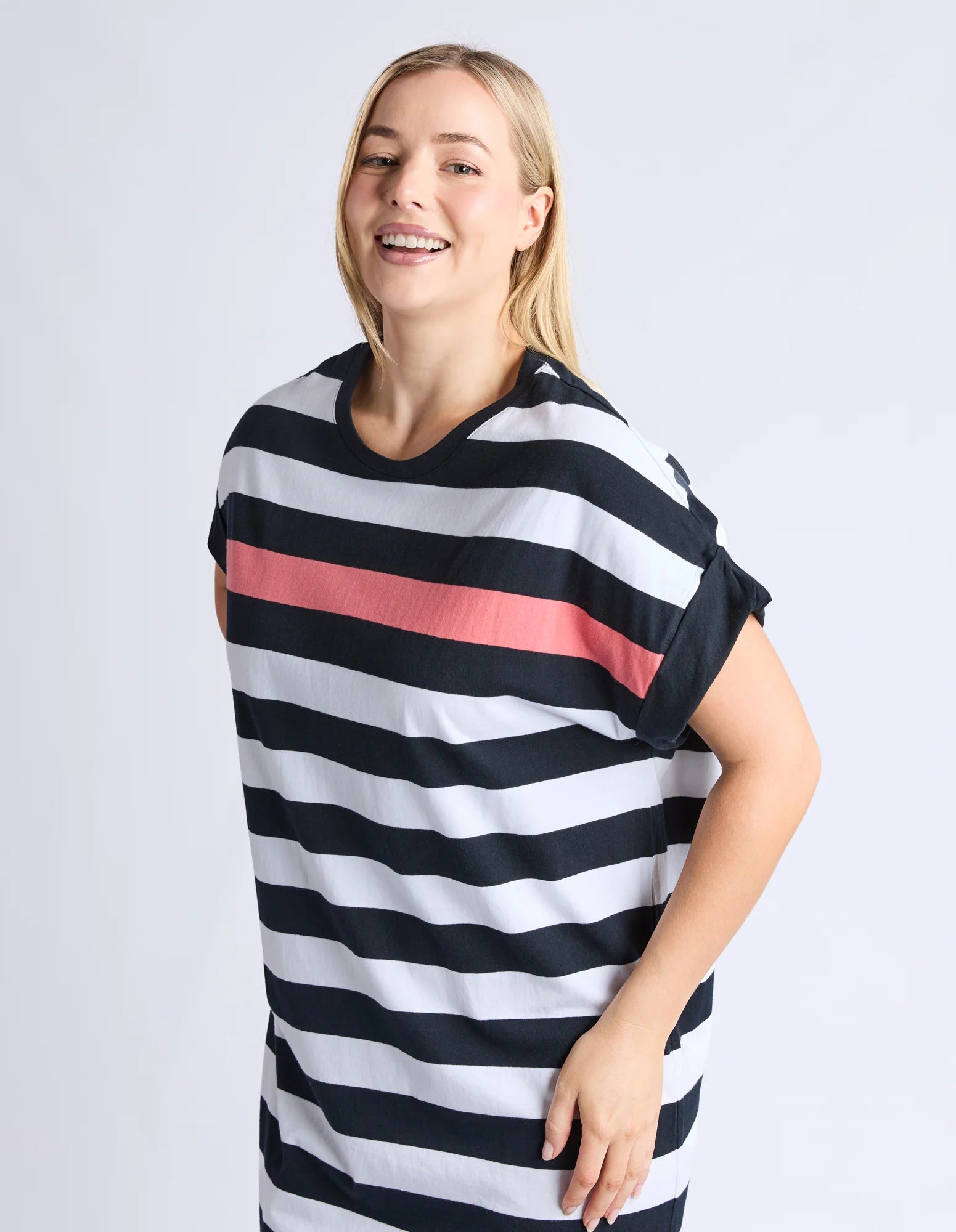 Mckinley Dress - Black And White Stripe
