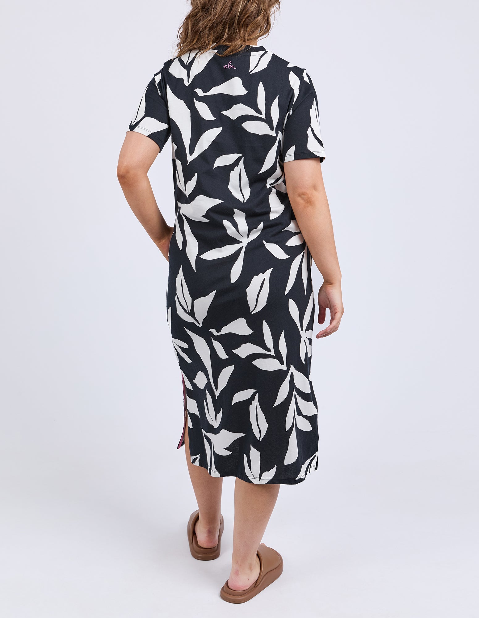 Mimosa Tee Dress - Black Print