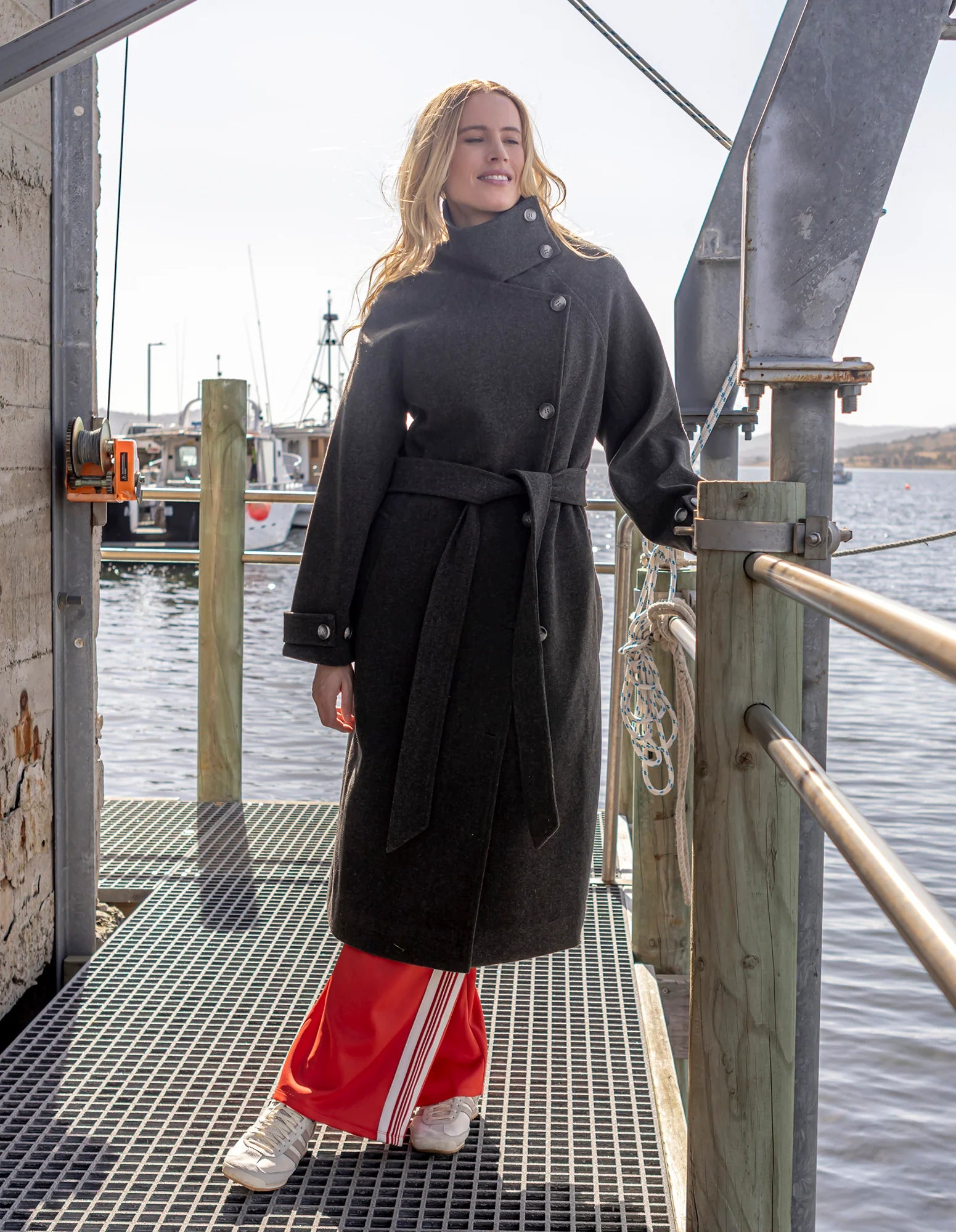 Caroline Coat - Grey Marle