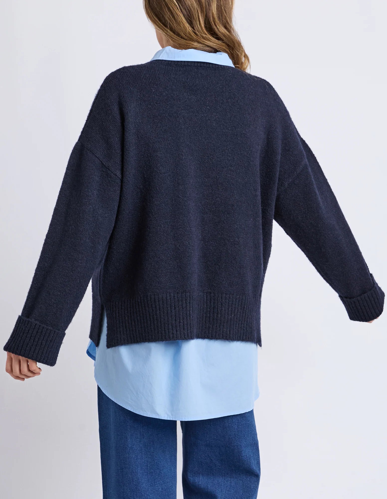 Lobster Intarsia Knit - Classic Navy