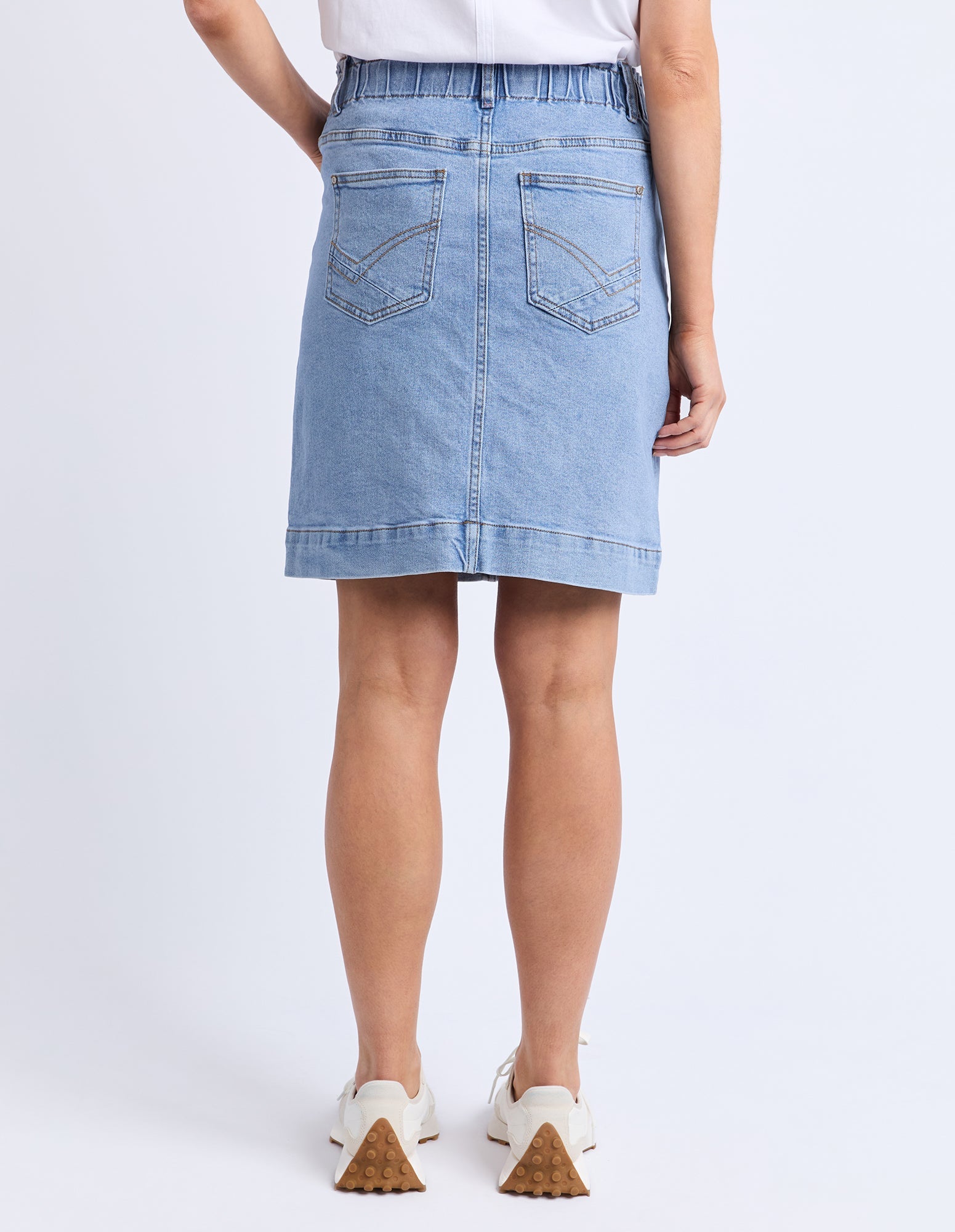 Atlas Denim Skirt - Blue