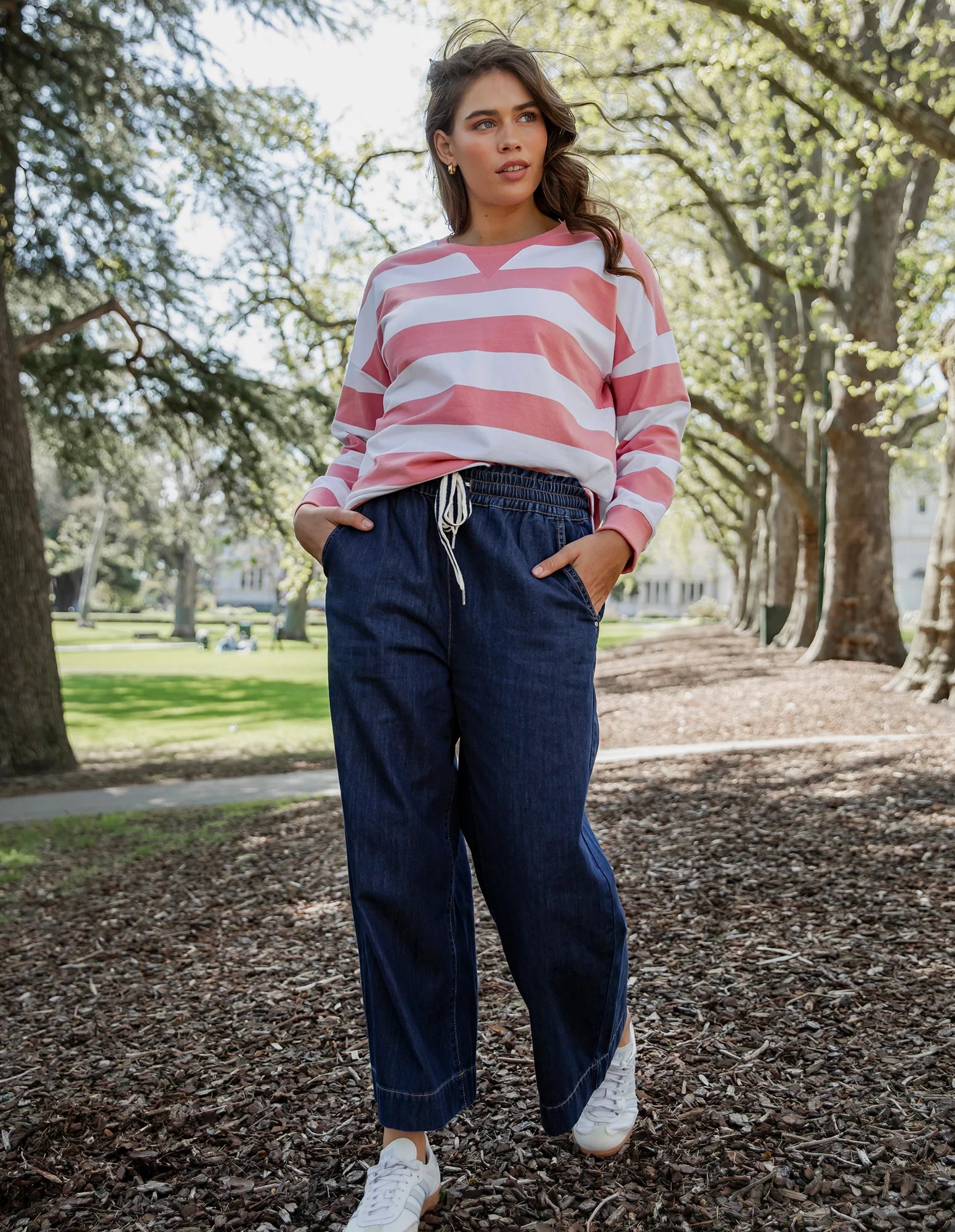 Greta Slim Leg Denim Pant - Dark Wash