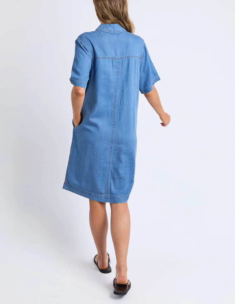 Elm Cora Denim Dress - Blue