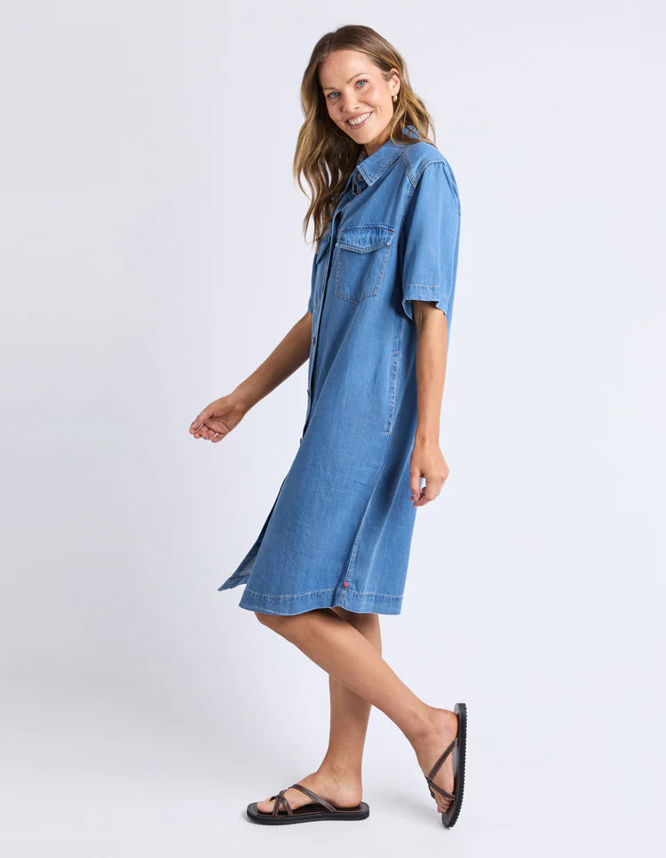 Elm Cora Denim Dress - Blue