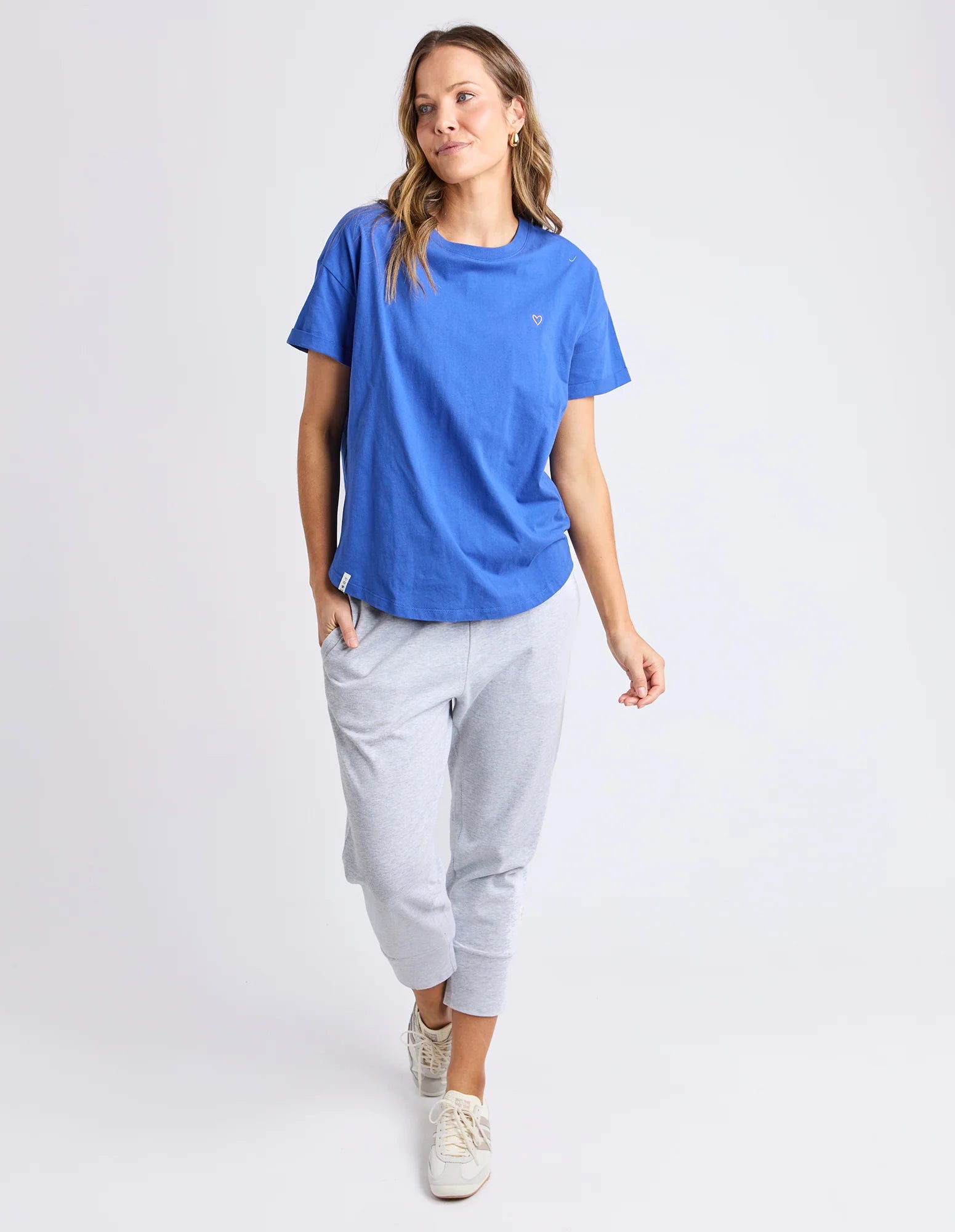 Halli Short Sleeve Tee - French Blue