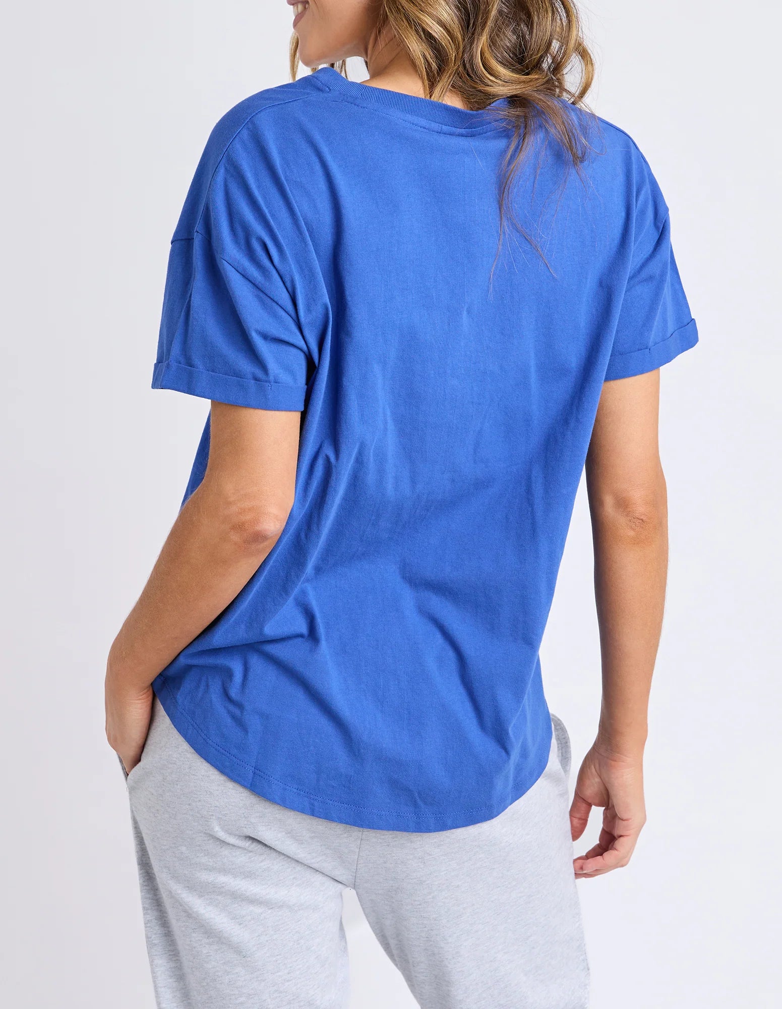 Halli Short Sleeve Tee - French Blue