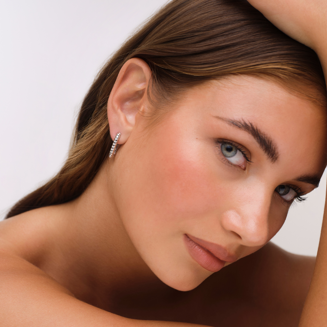 Libby Twisty Earrings - Silver