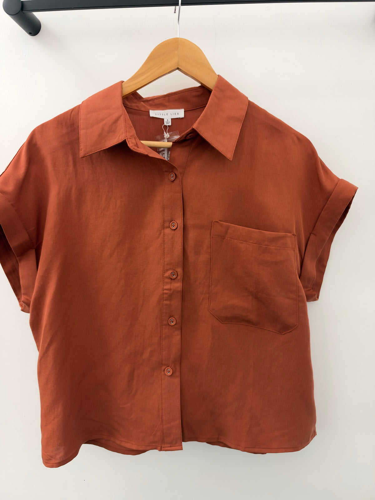 Little Lies Liv Shirt in Terracotta, view 2