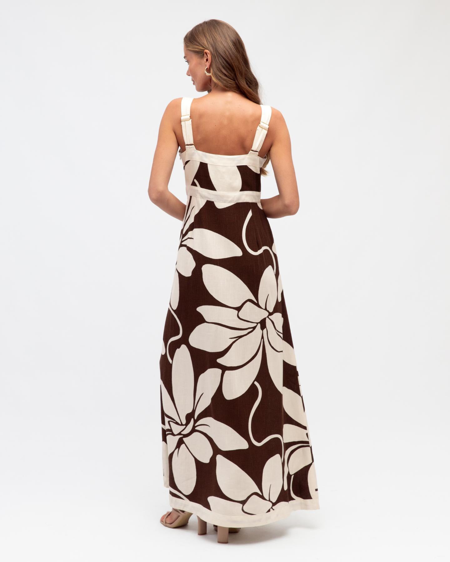 Summer Bloom Maxi - Chocolate