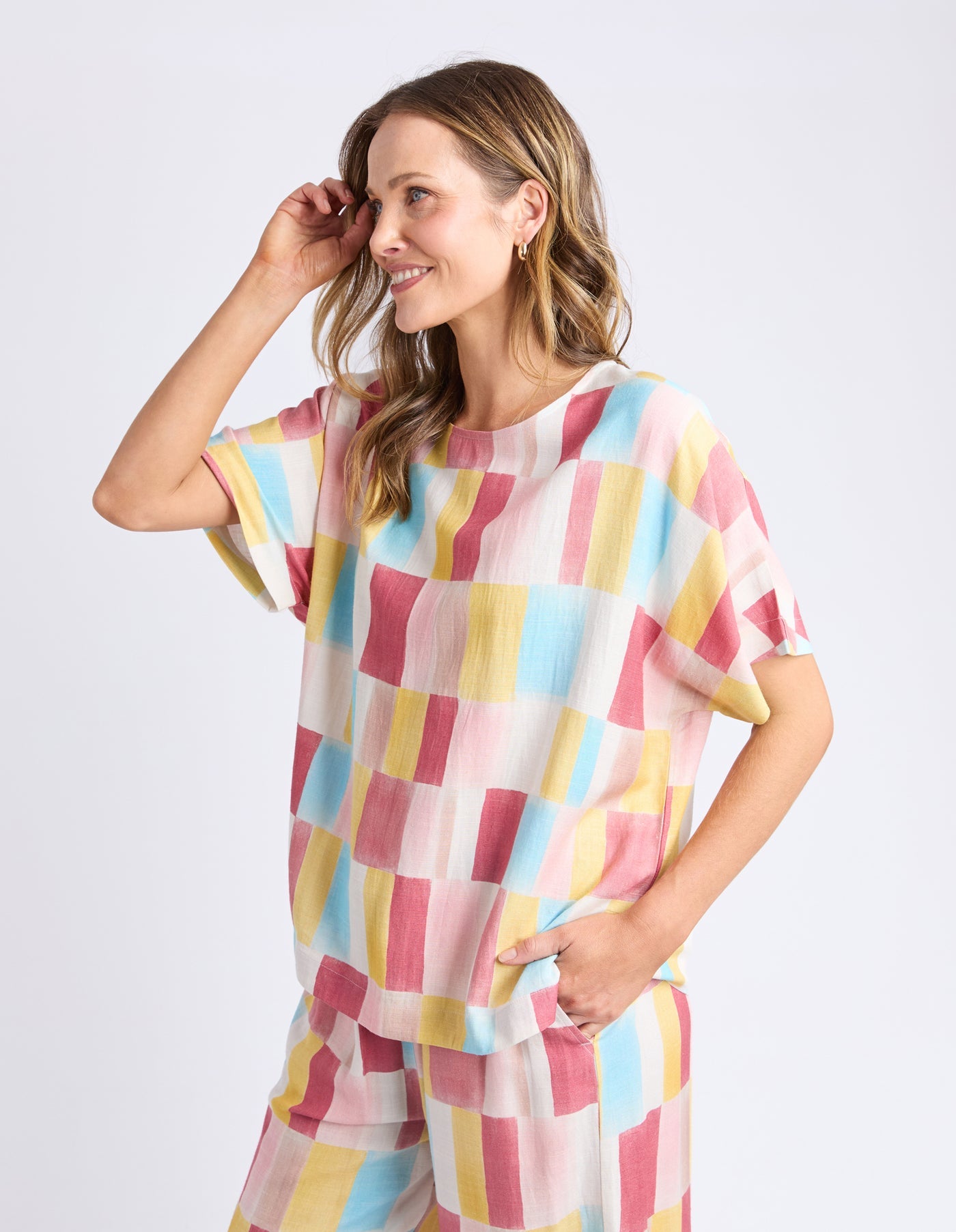 Elm Cinque Top - Cinque Terre Print
