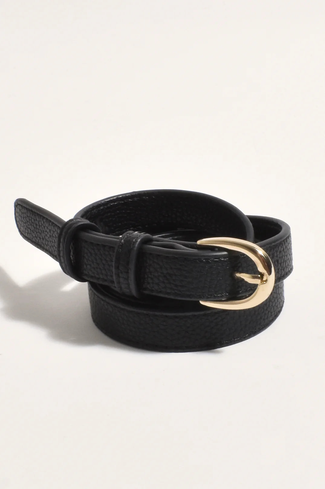 Keely Thin Belt- Black