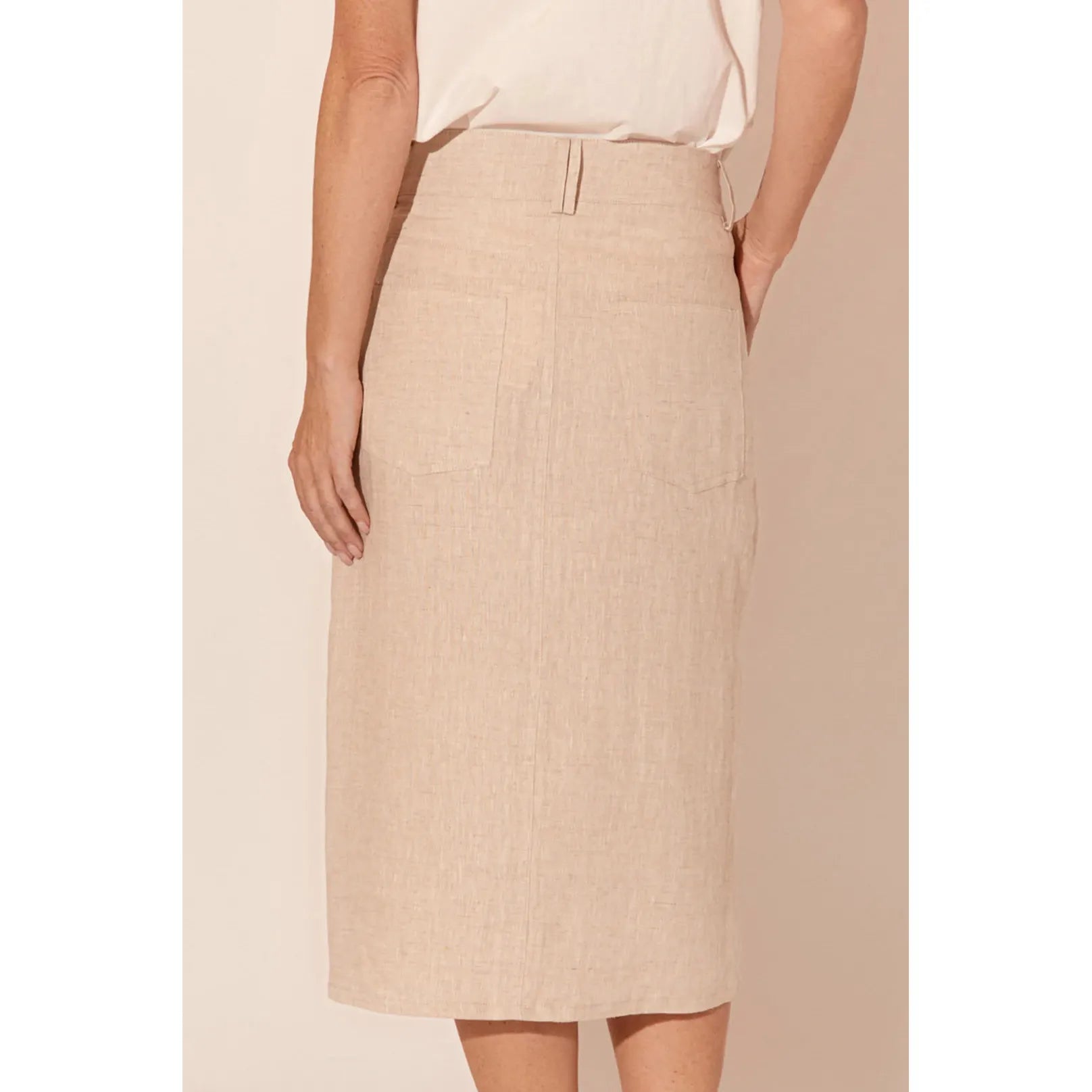 Wren Linen Skirt -  Natural