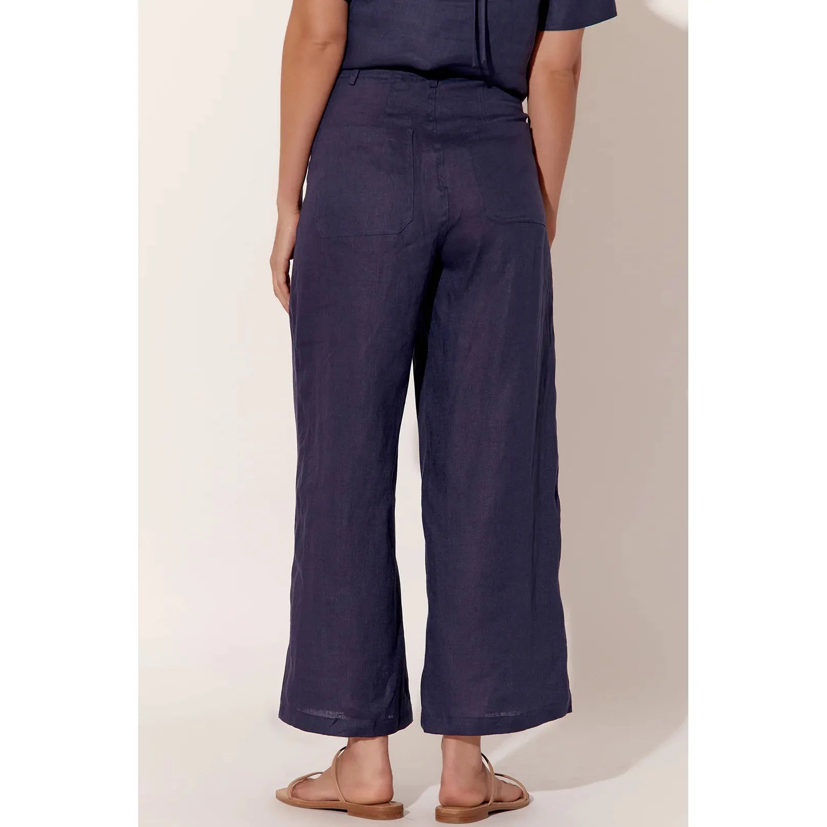 Ainsley Linen Pant - Navy