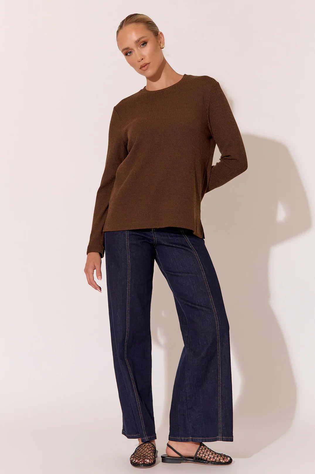 Brielle Knit Top- Chocolate