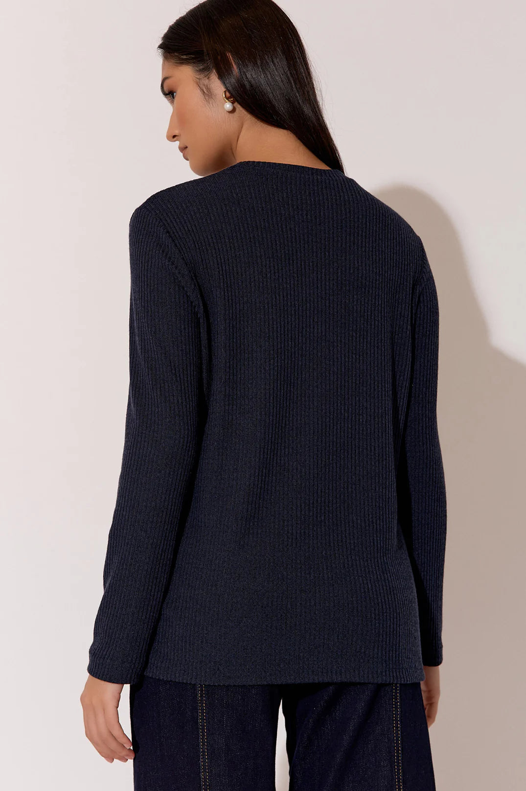 Brielle Knit Top- Navy
