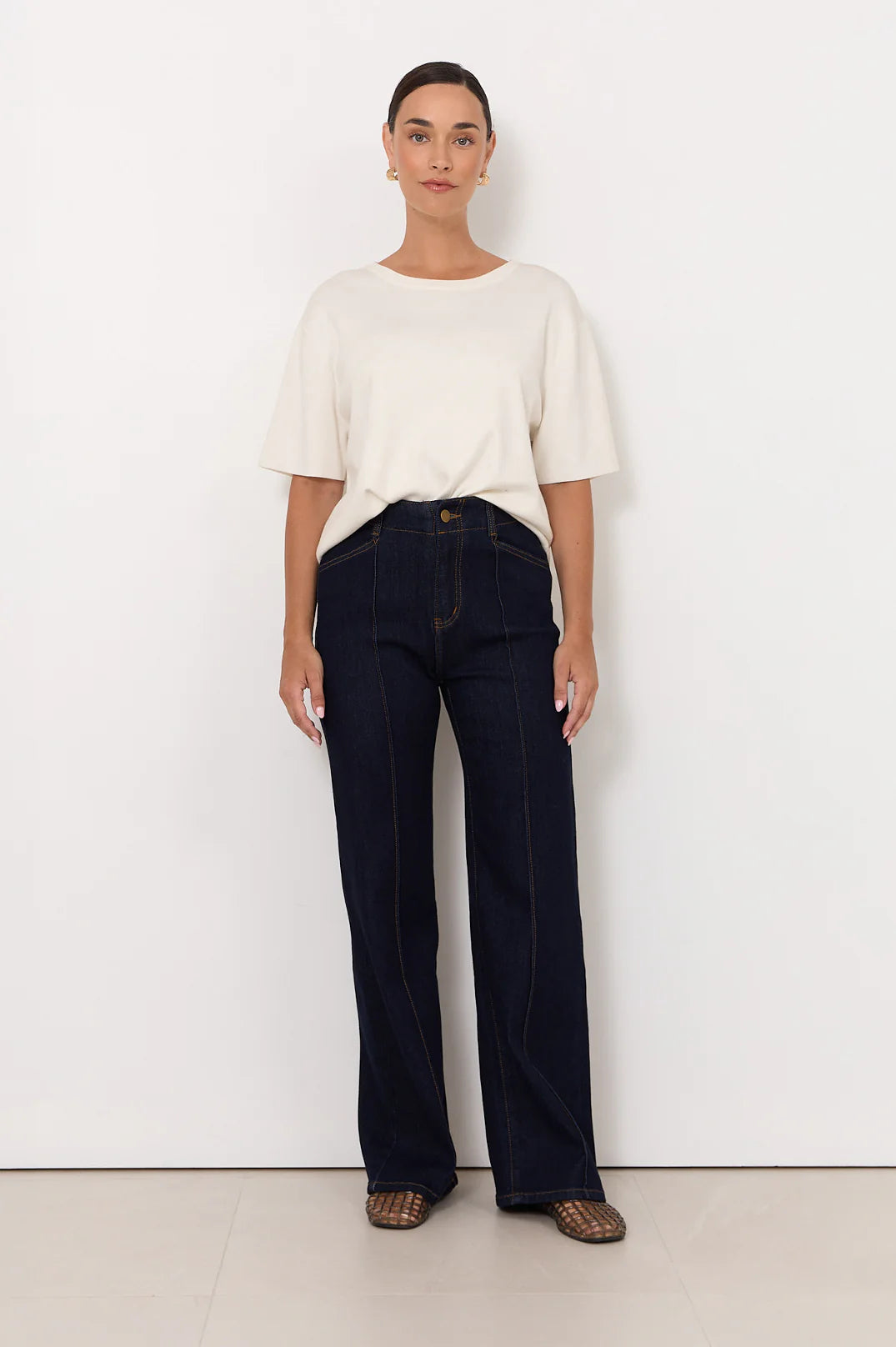 Athena Straight Leg Jean -Dark Denim
