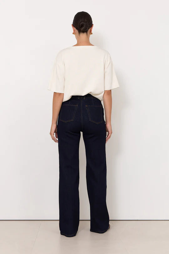 Athena Straight Leg Jean -Dark Denim