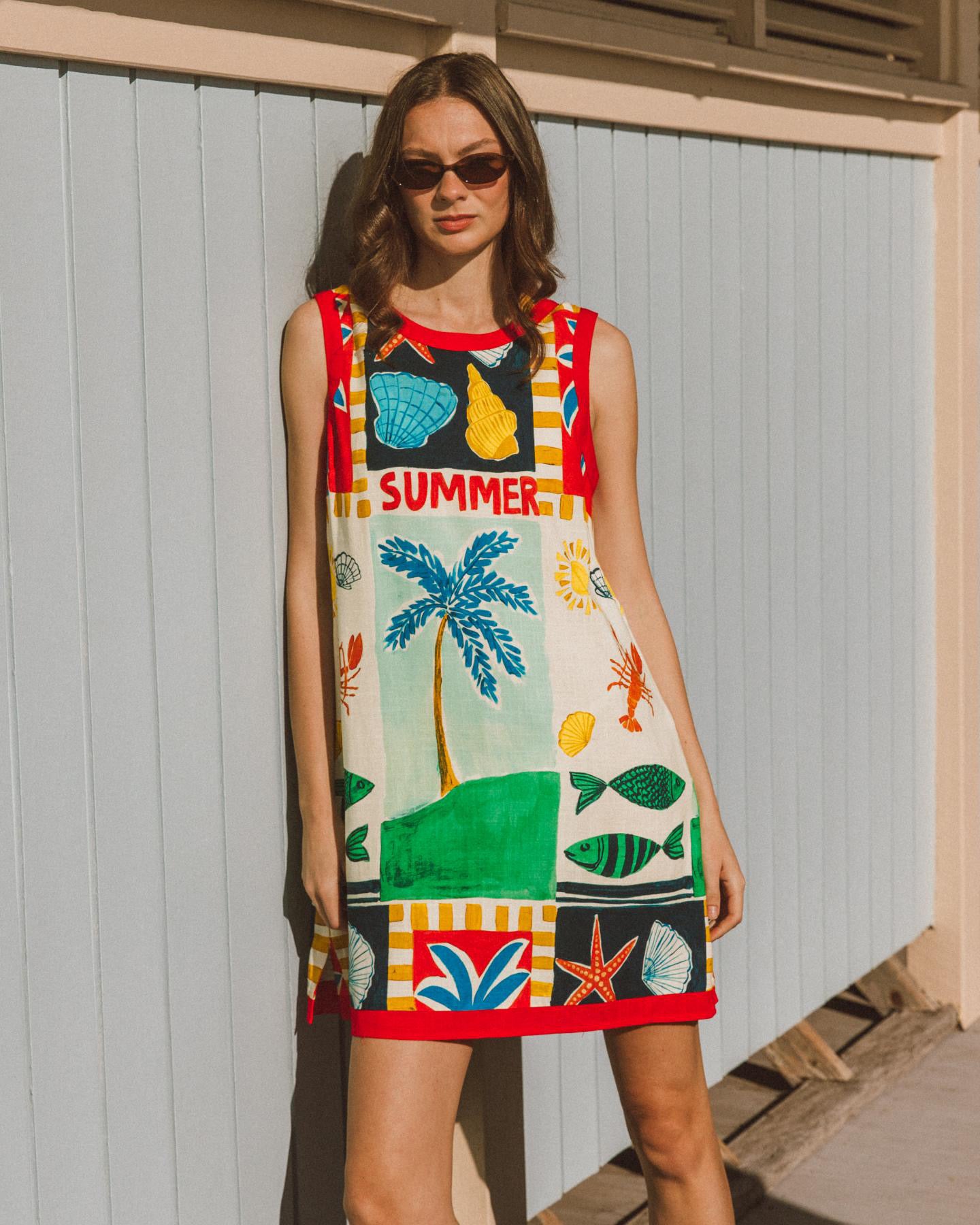 Soleil Summer Dress- Print