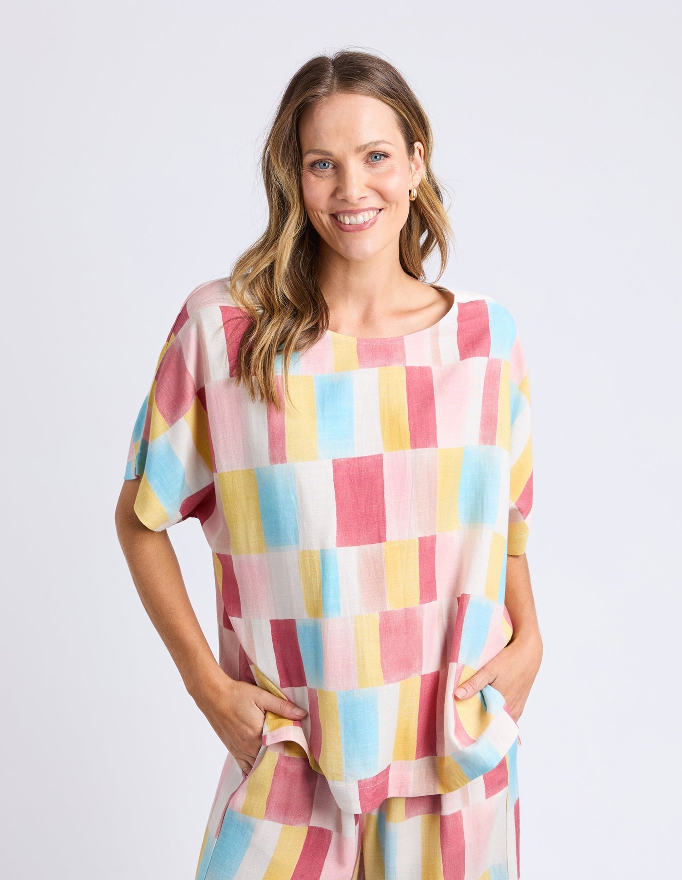 Elm Cinque Top - Cinque Terre Print