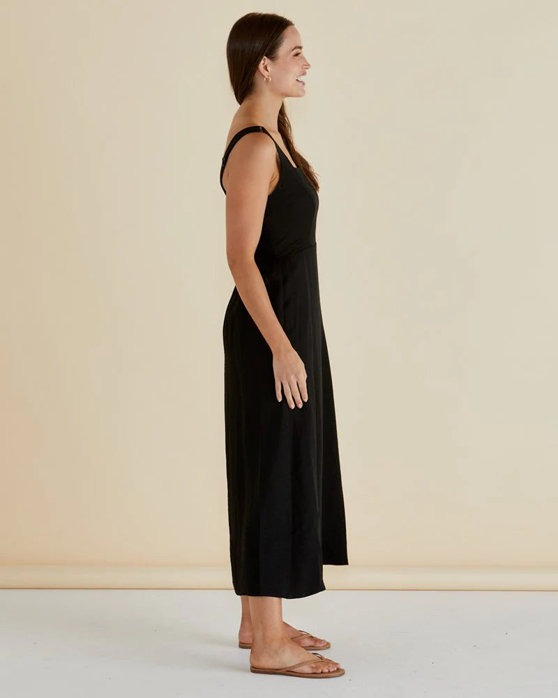 Tegan Midi Dress - Black