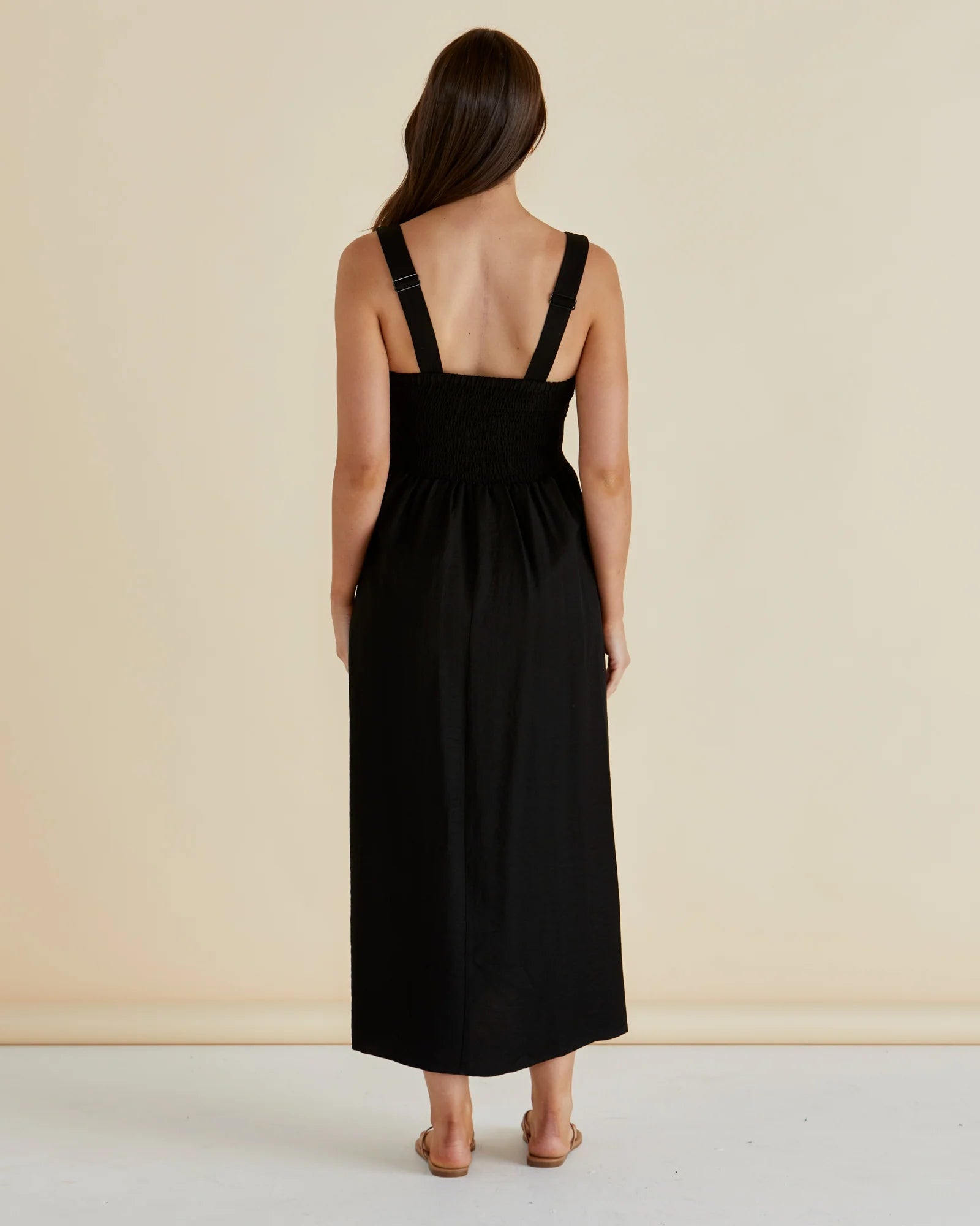Tegan Midi Dress - Black