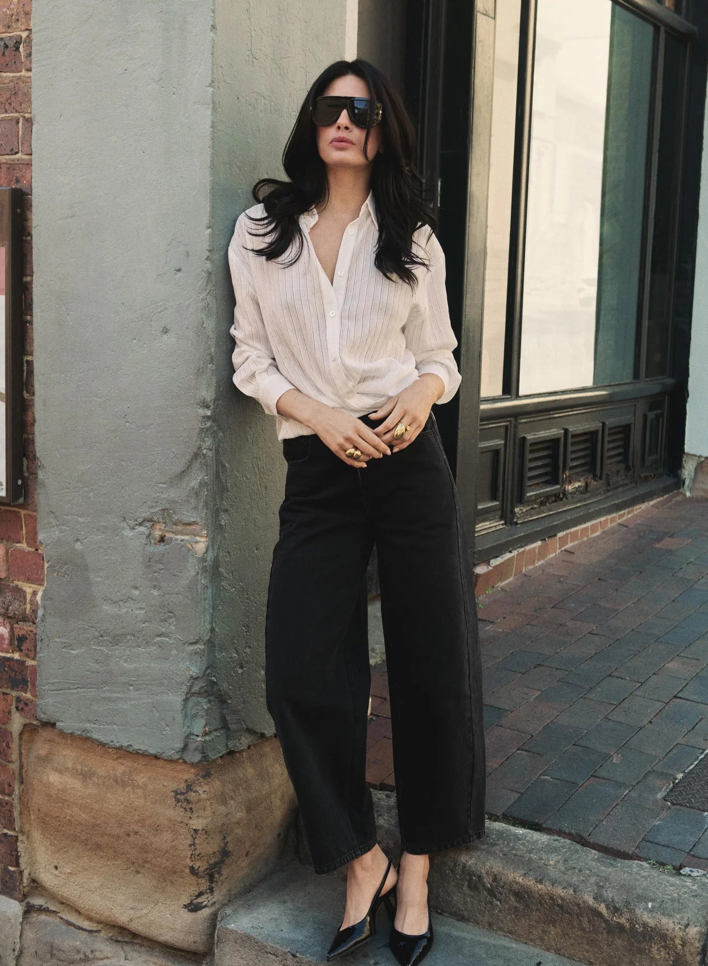 Bowery Shirt - White Stripe