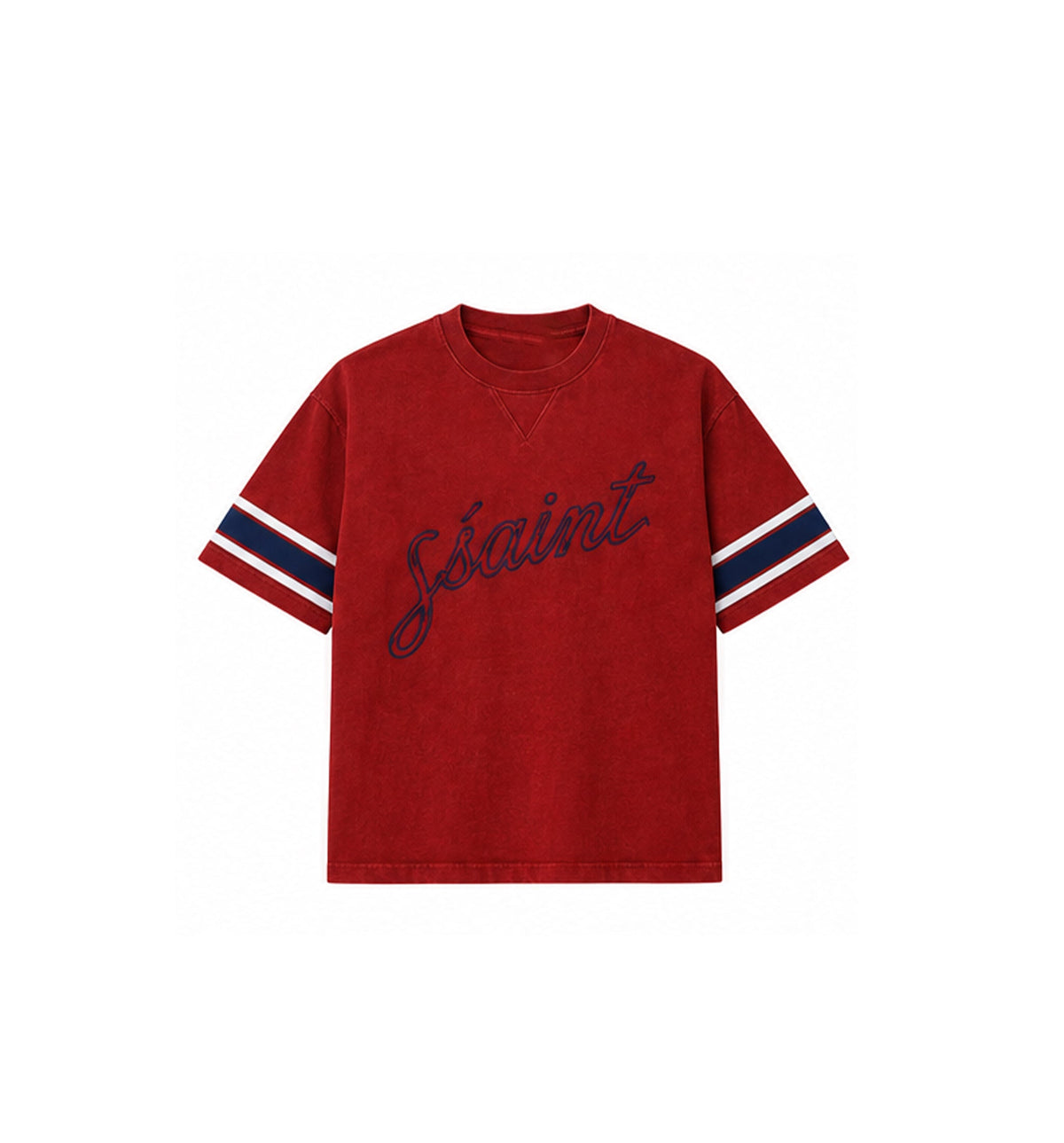 SŚAINT Borrowed Oversized Tee - Brick Red, view 8