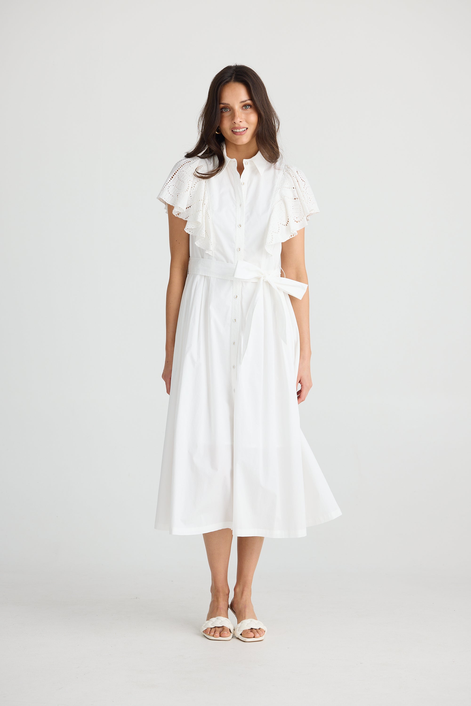 Marigold Dress - White