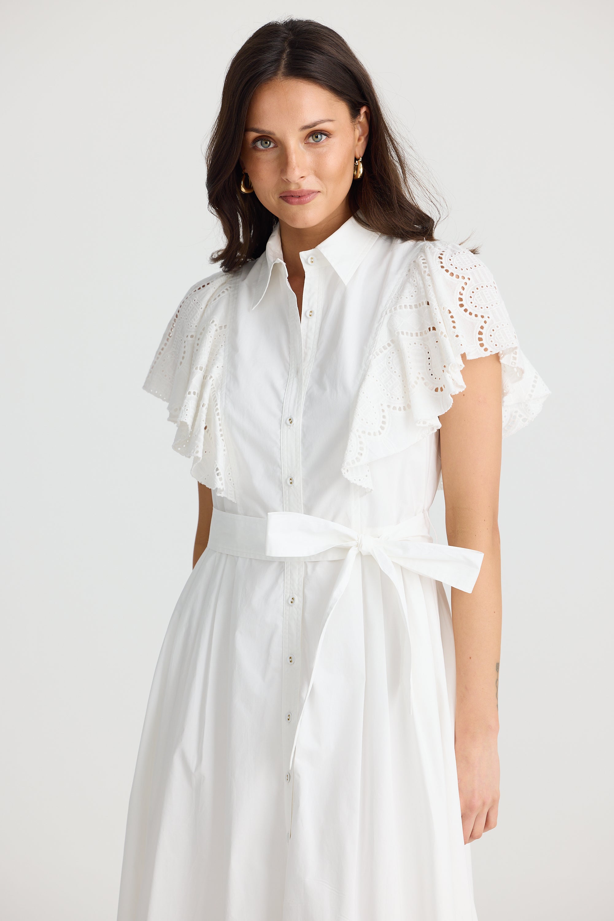 Marigold Dress - White