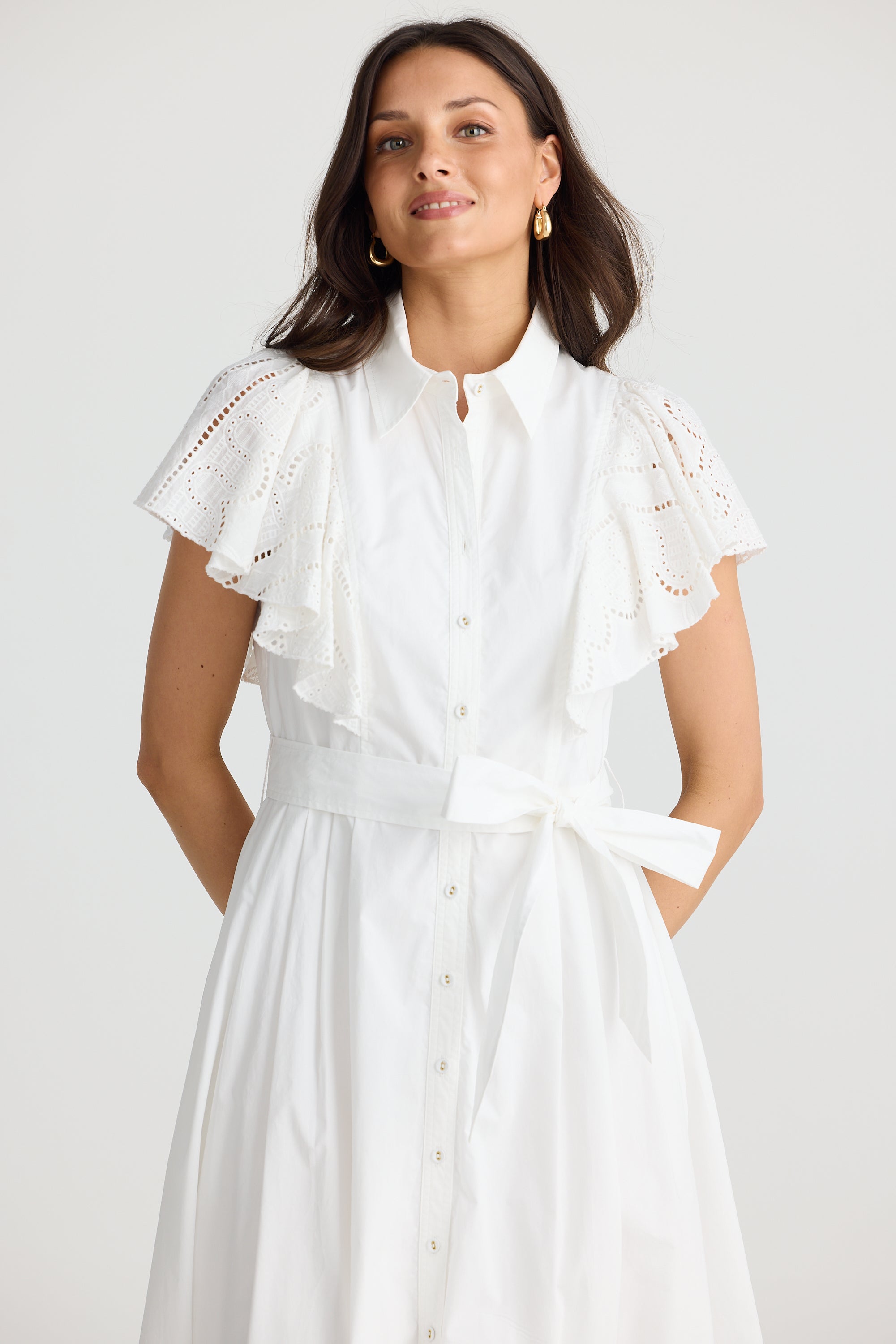 Marigold Dress - White