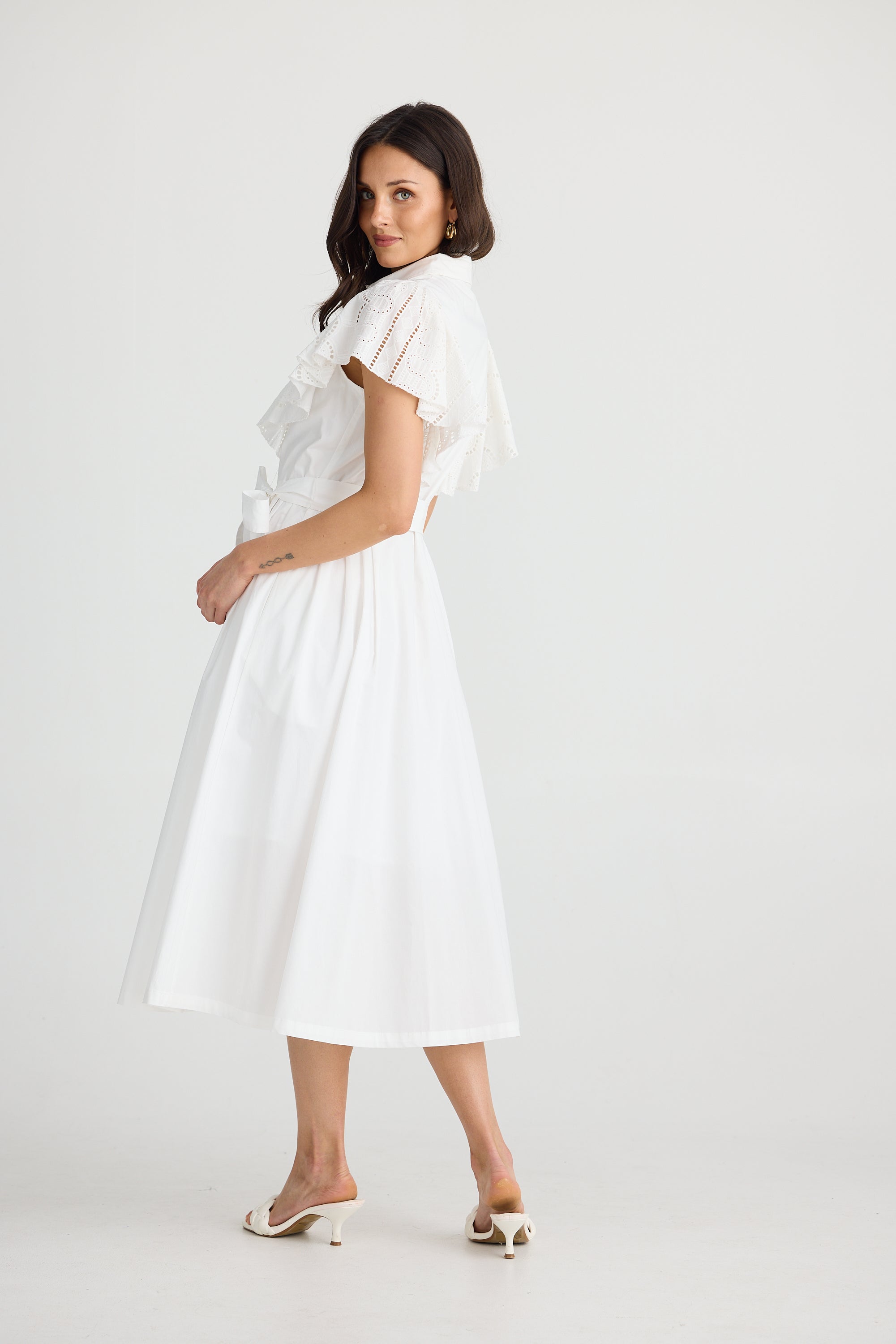 Marigold Dress - White