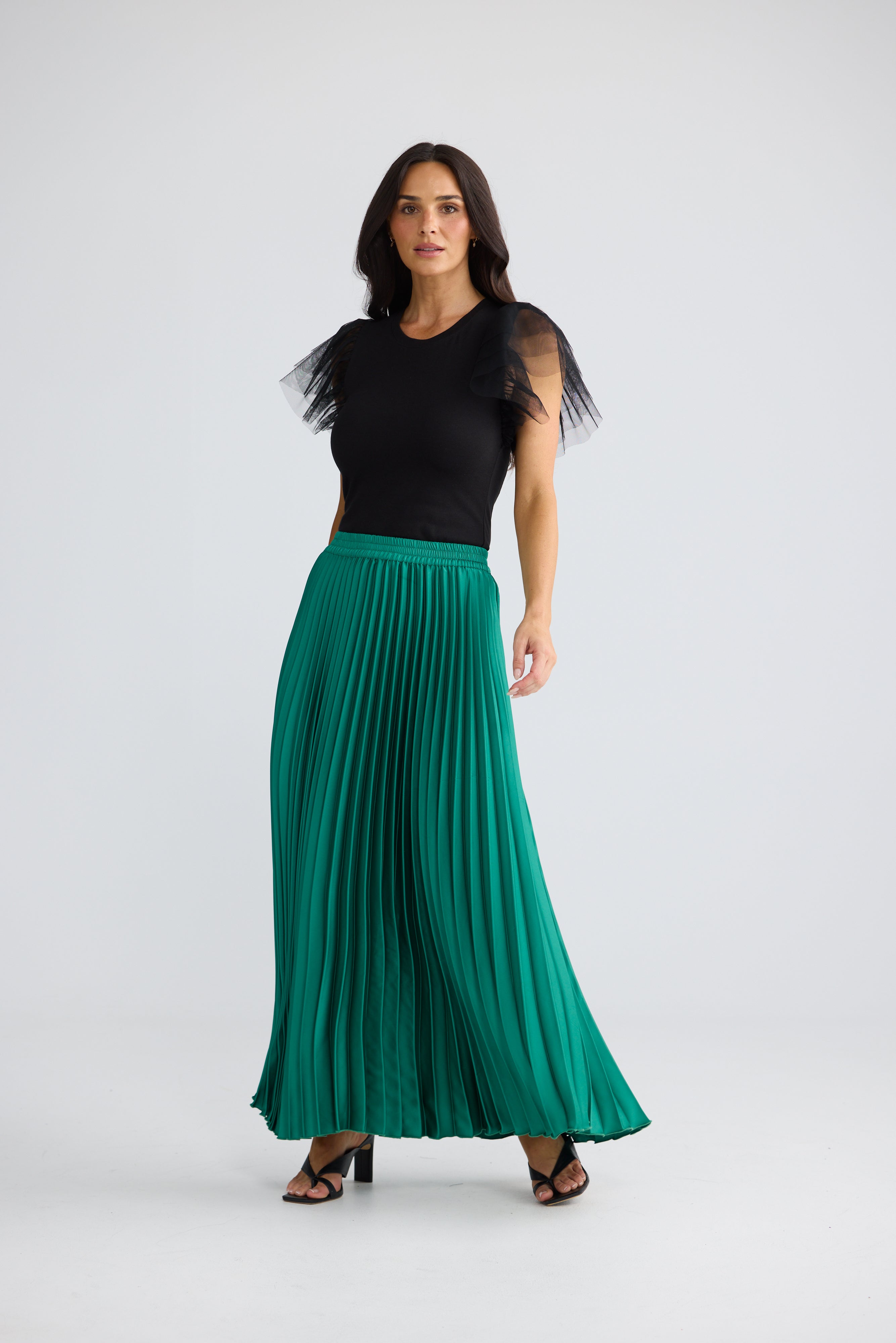 Alias Pleated Skirt - Jade