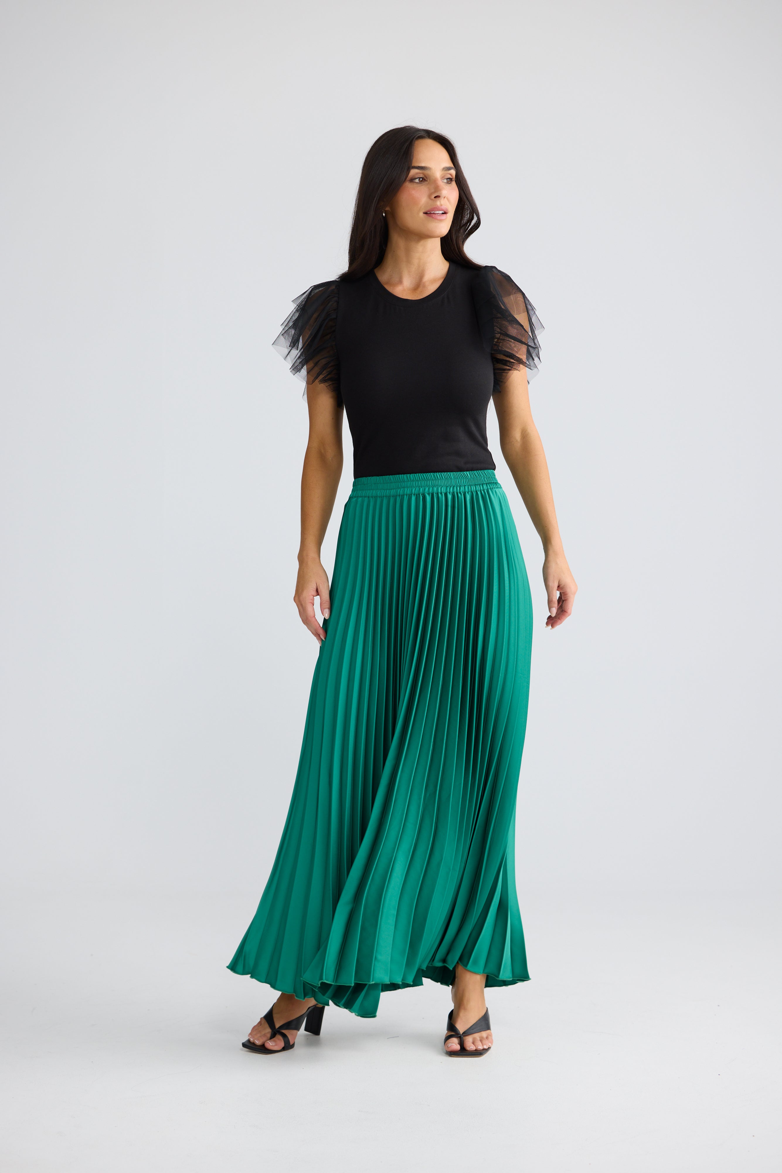 Alias Pleated Skirt - Jade