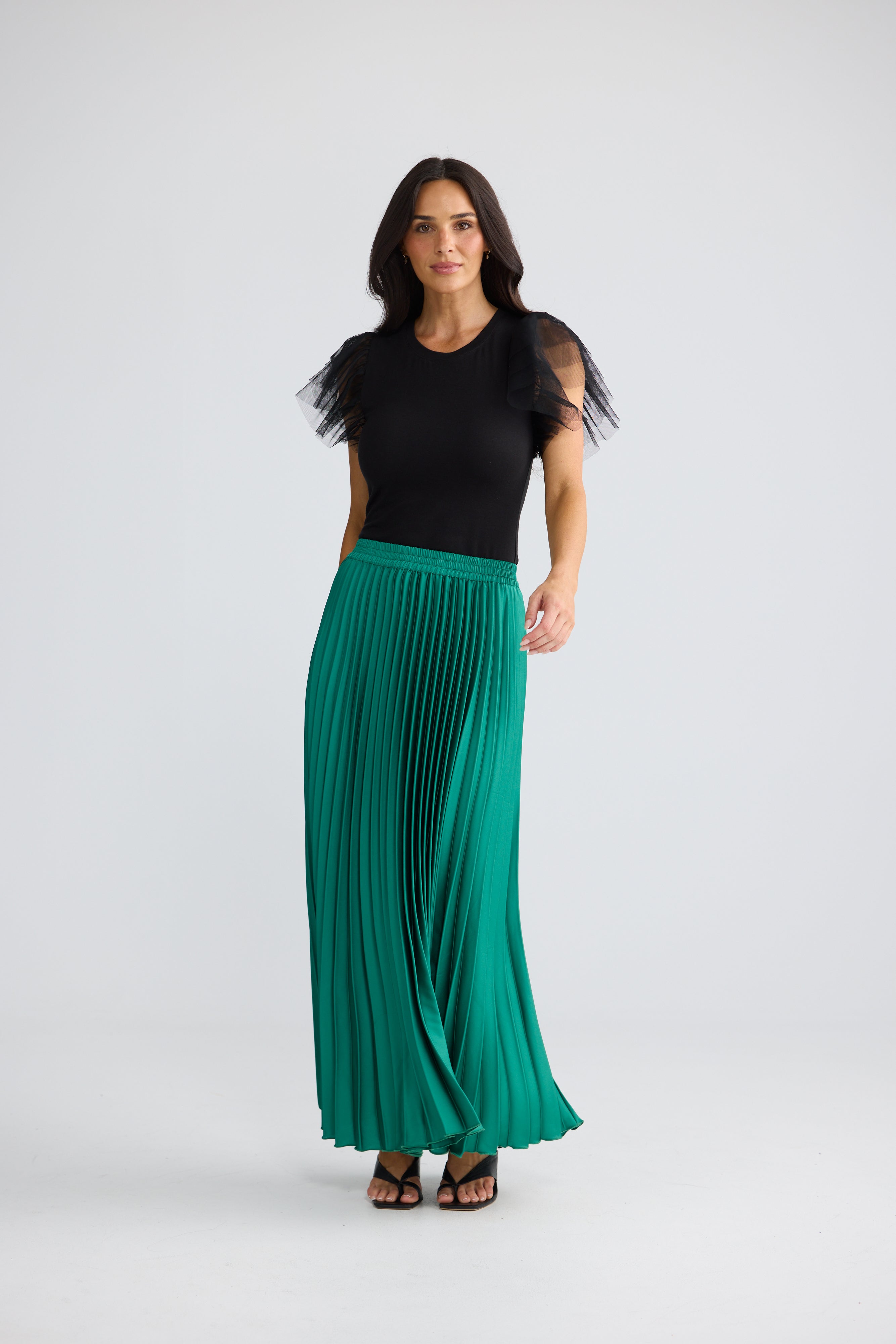 Alias Pleated Skirt - Jade