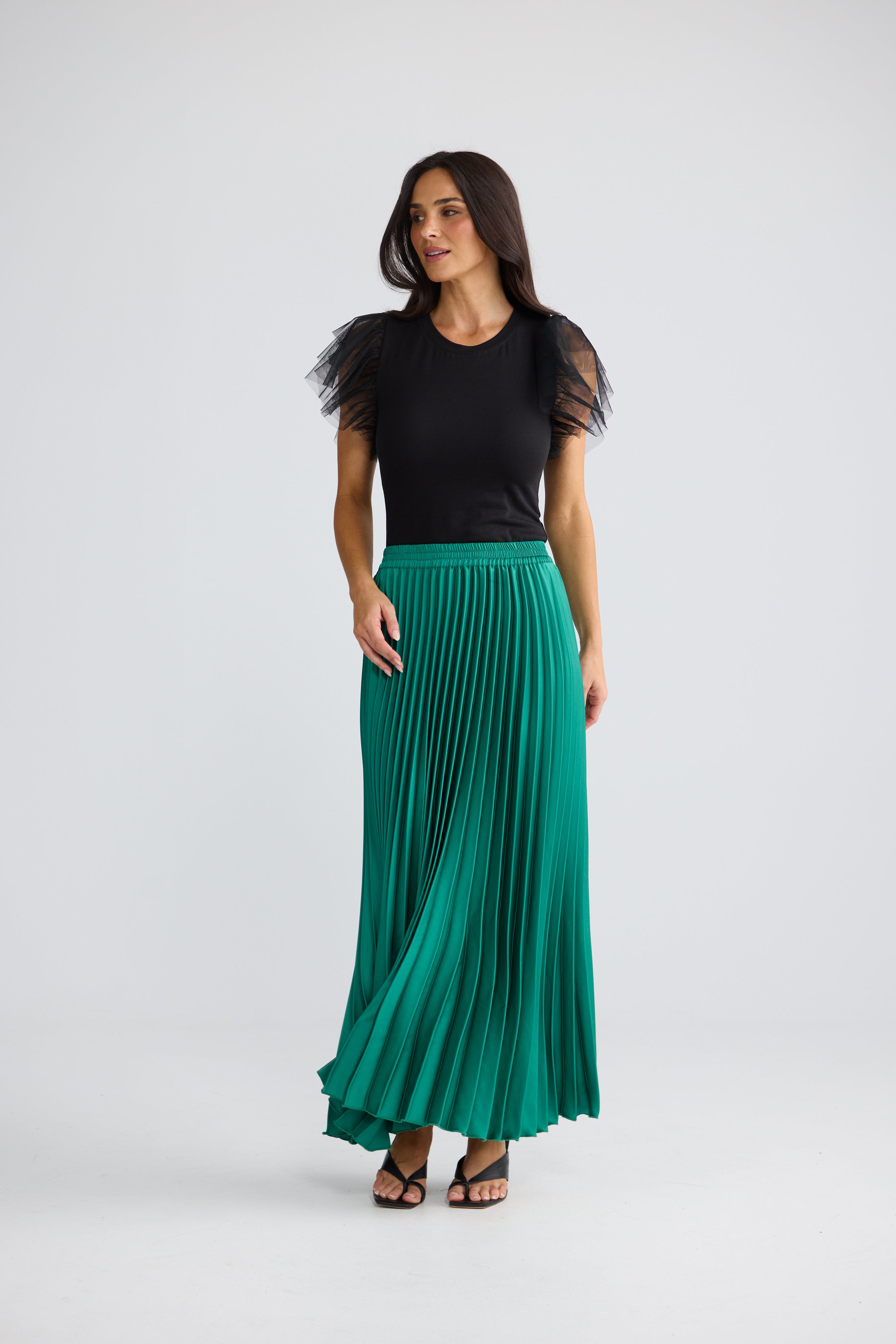 Alias Pleated Skirt - Jade