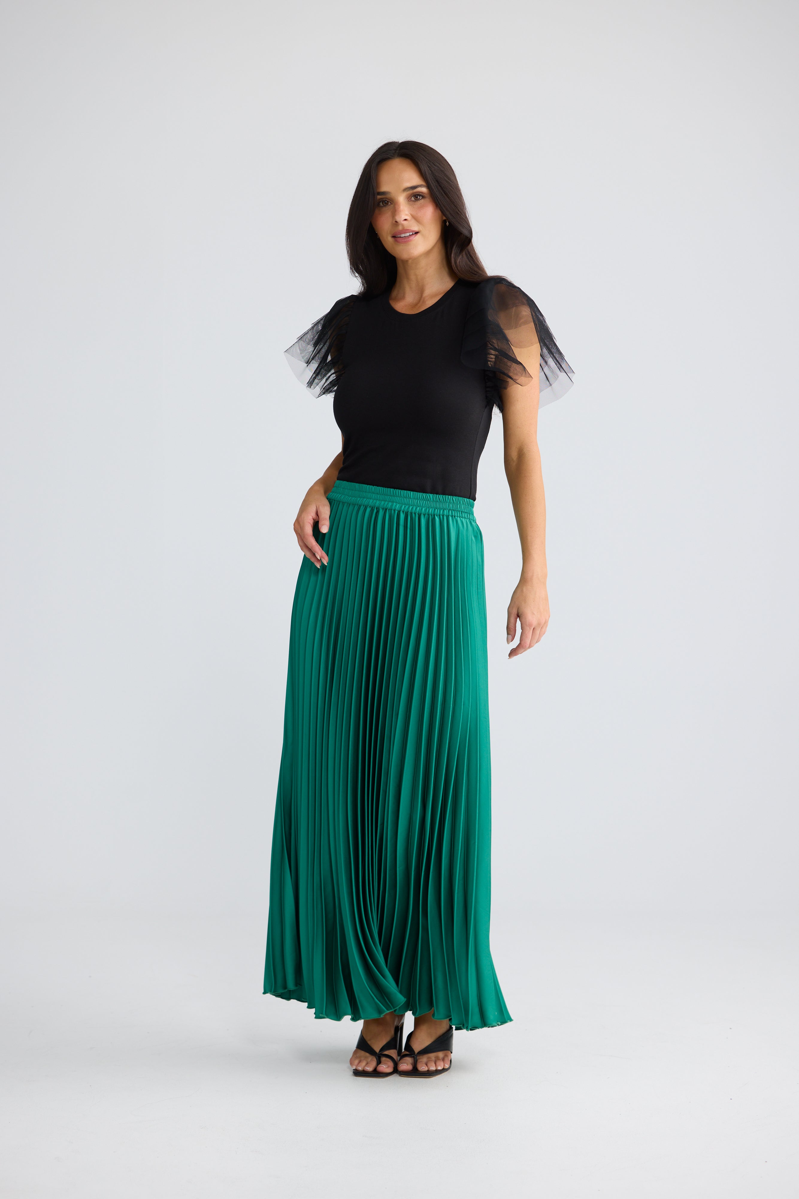 Alias Pleated Skirt - Jade