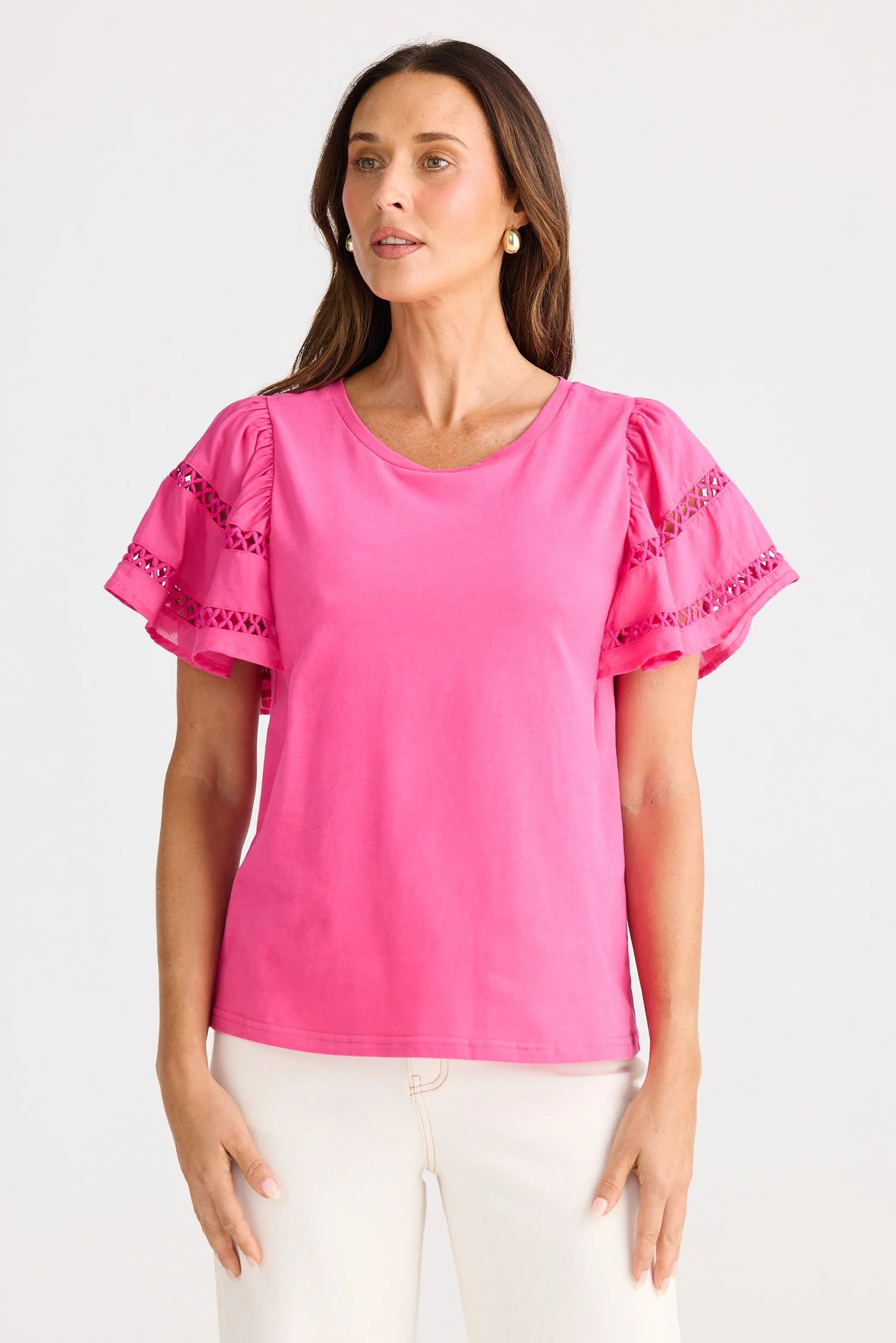 Chloe Tee - Hot Pink