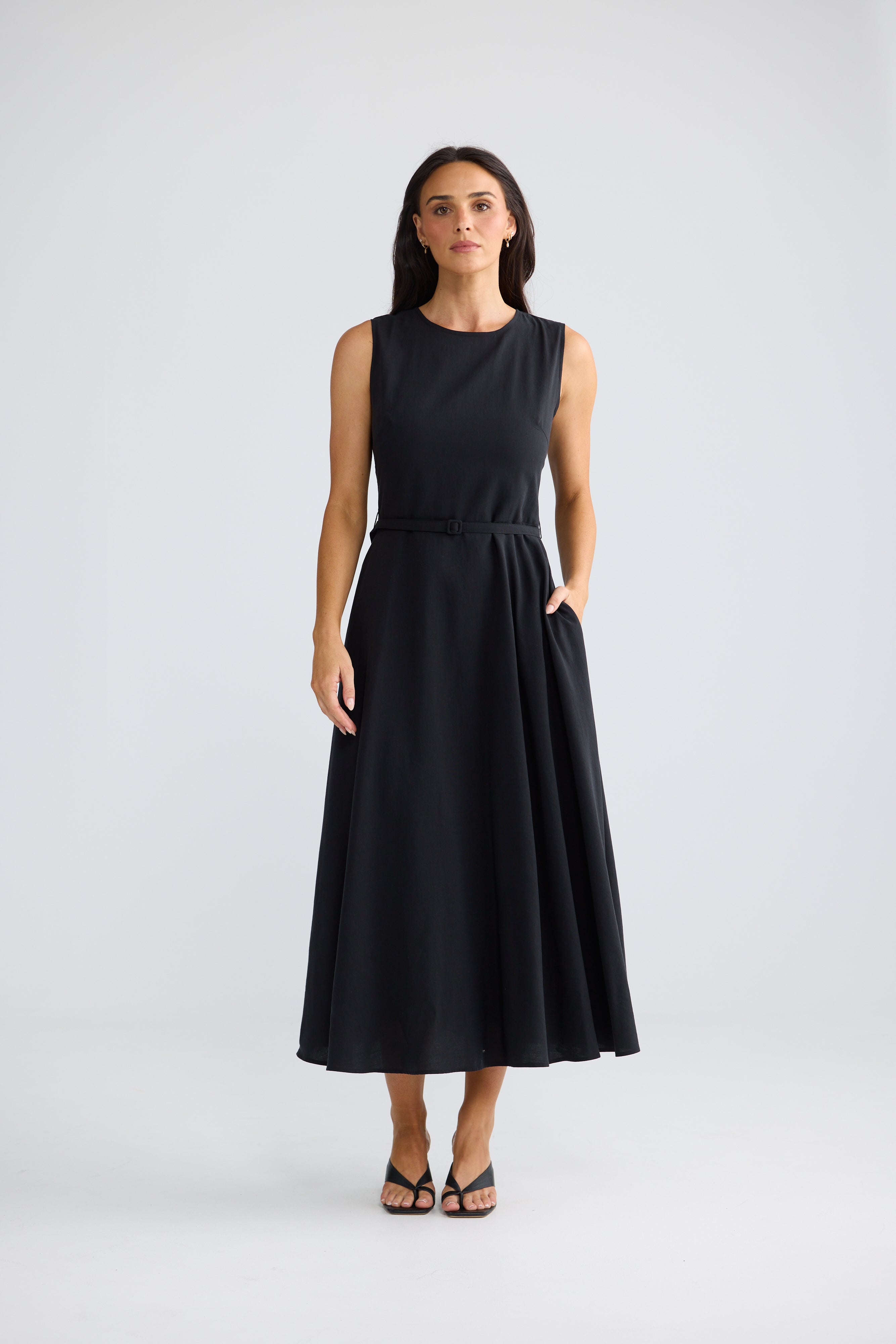 Ren Midi Dress - Black