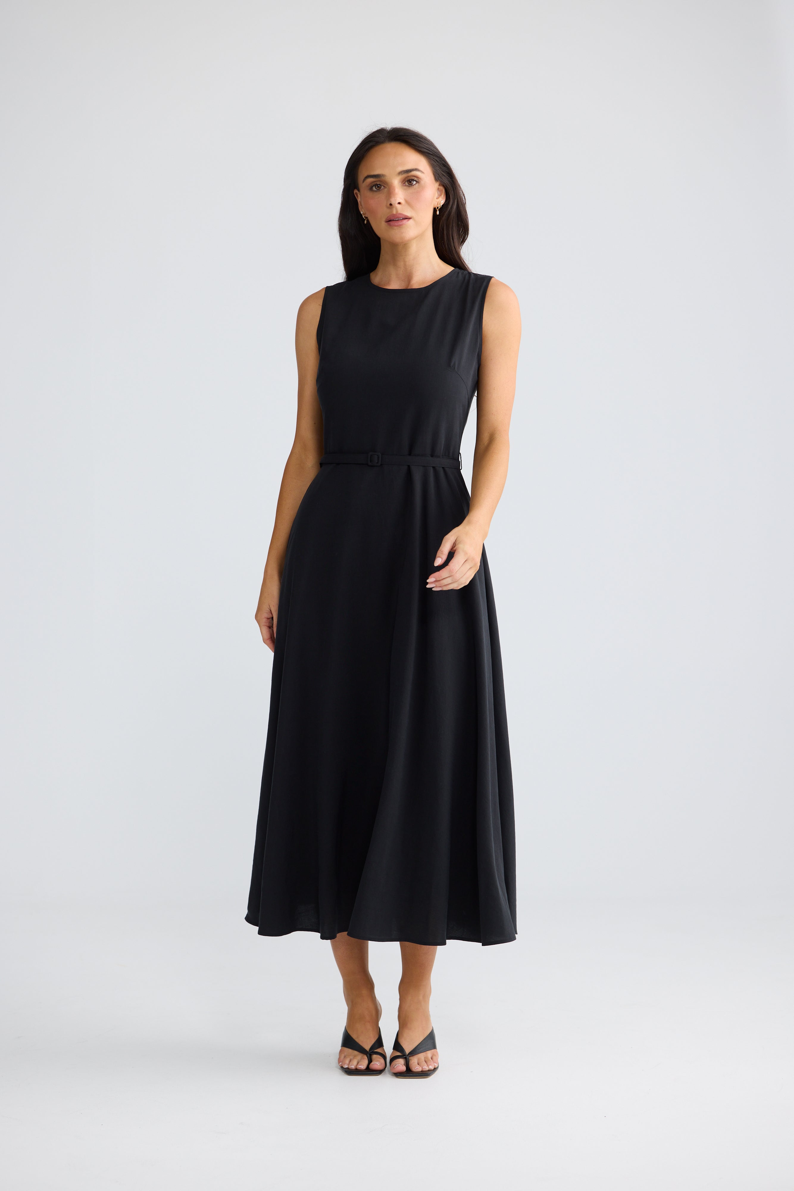 Ren Midi Dress - Black