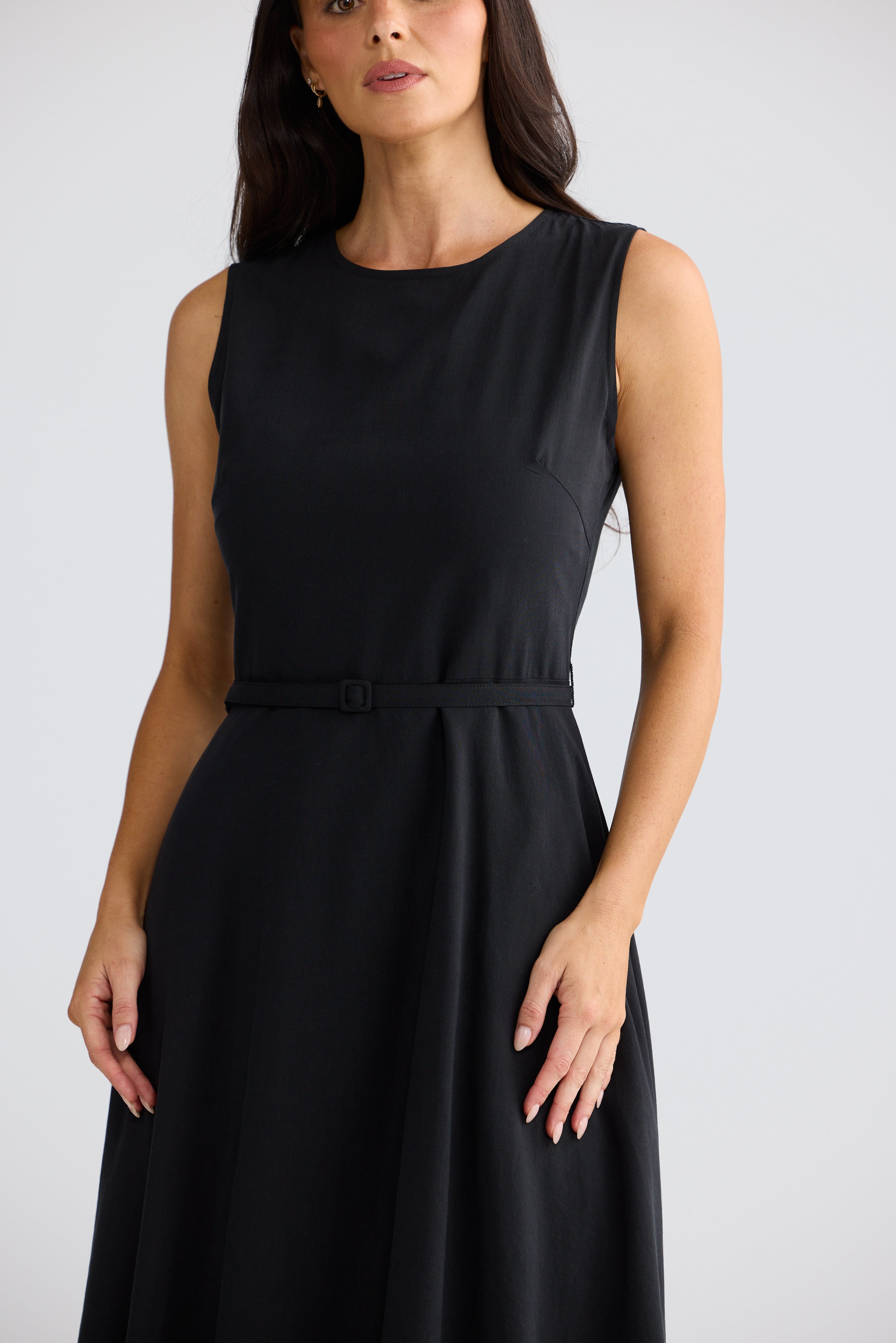 Ren Midi Dress - Black