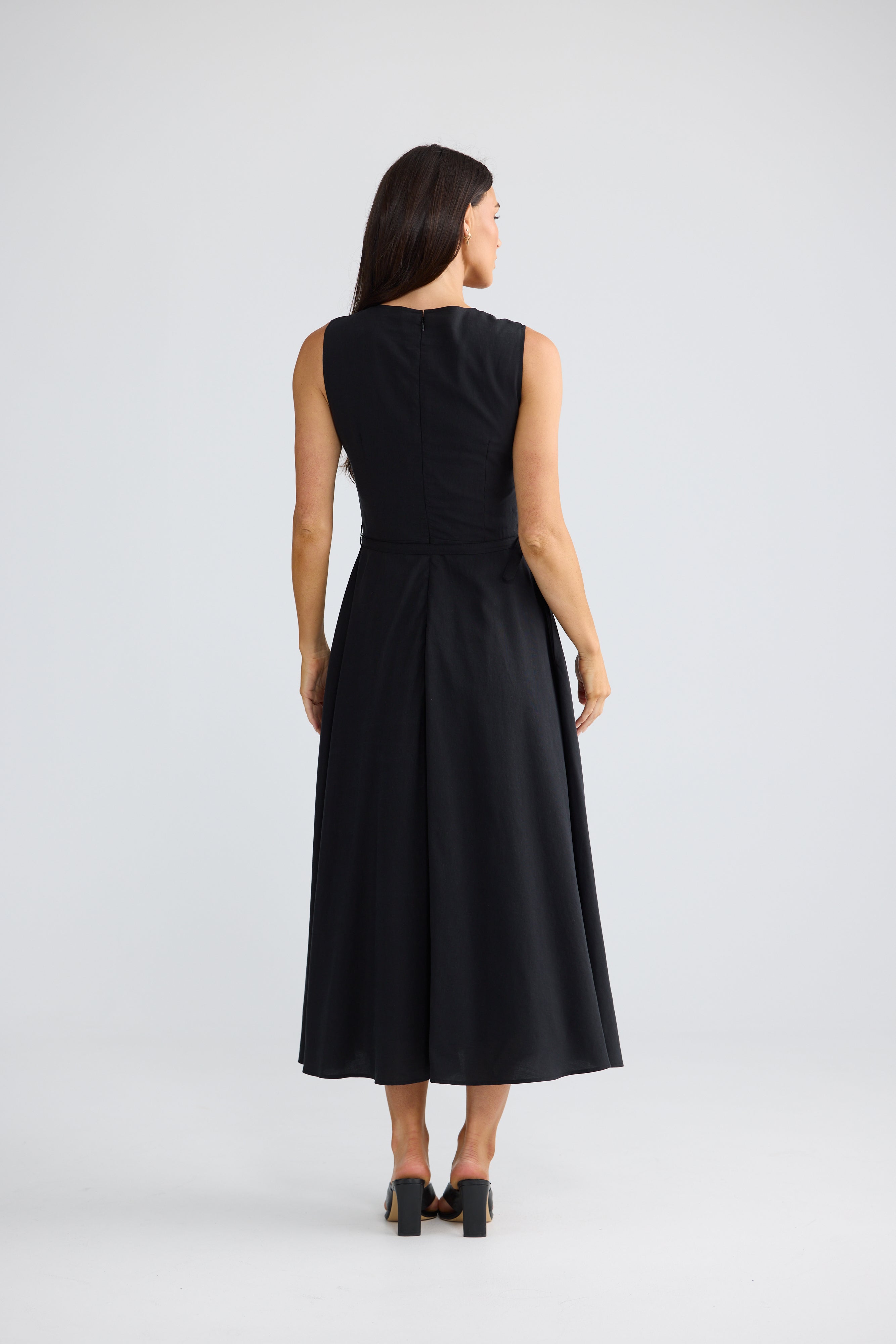 Ren Midi Dress - Black