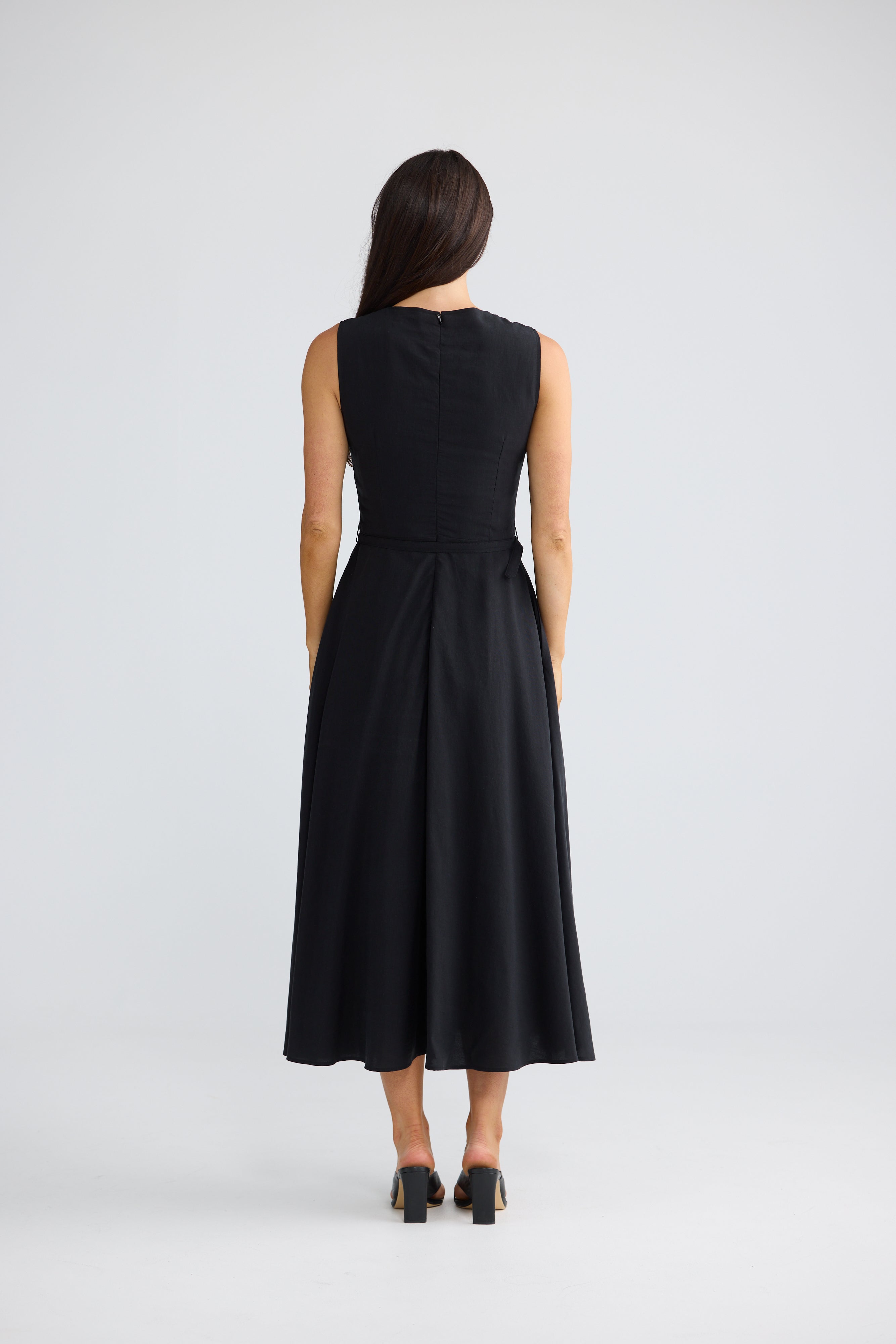 Ren Midi Dress - Black