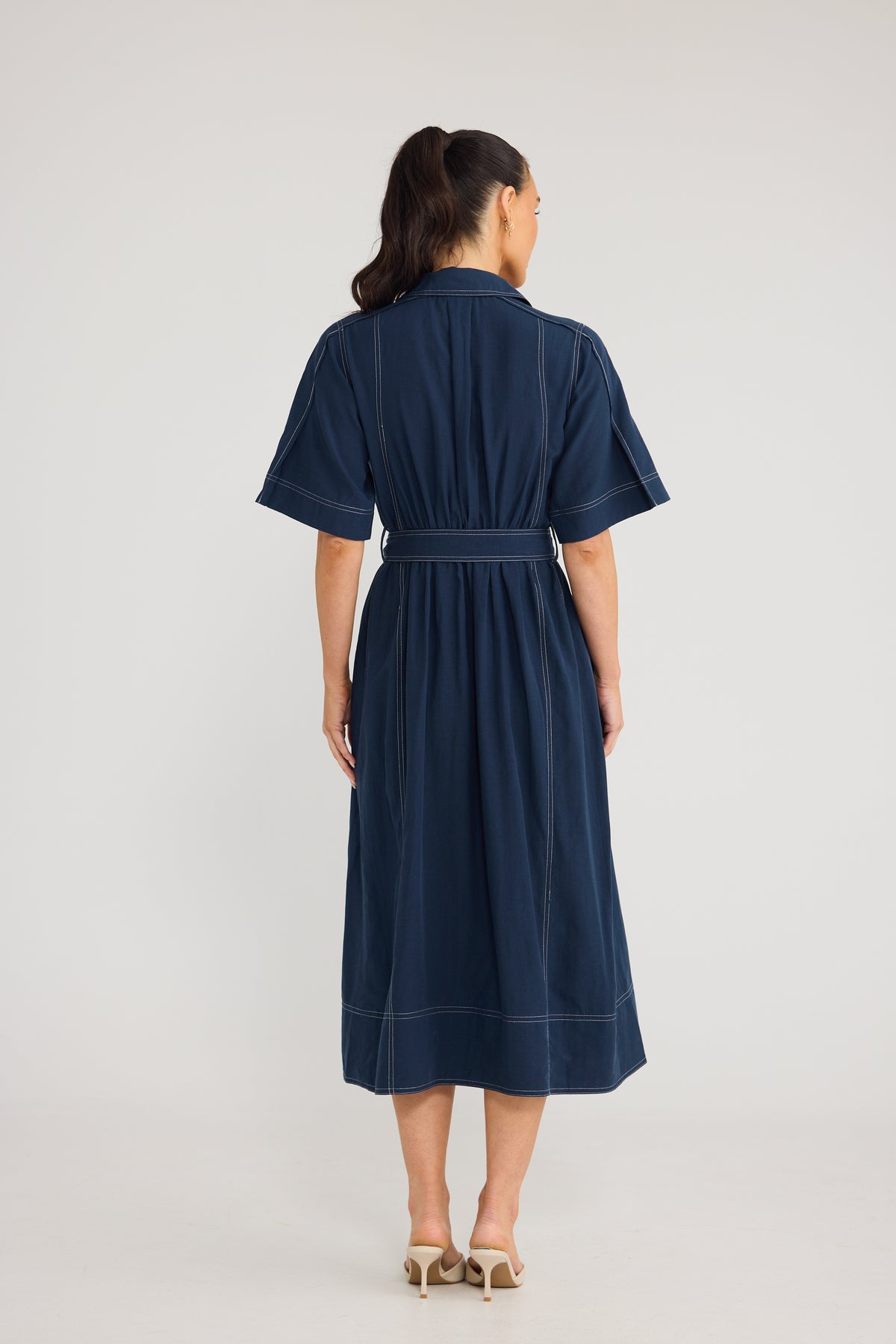 Brave & True Leo Dress - Navy, view 11
