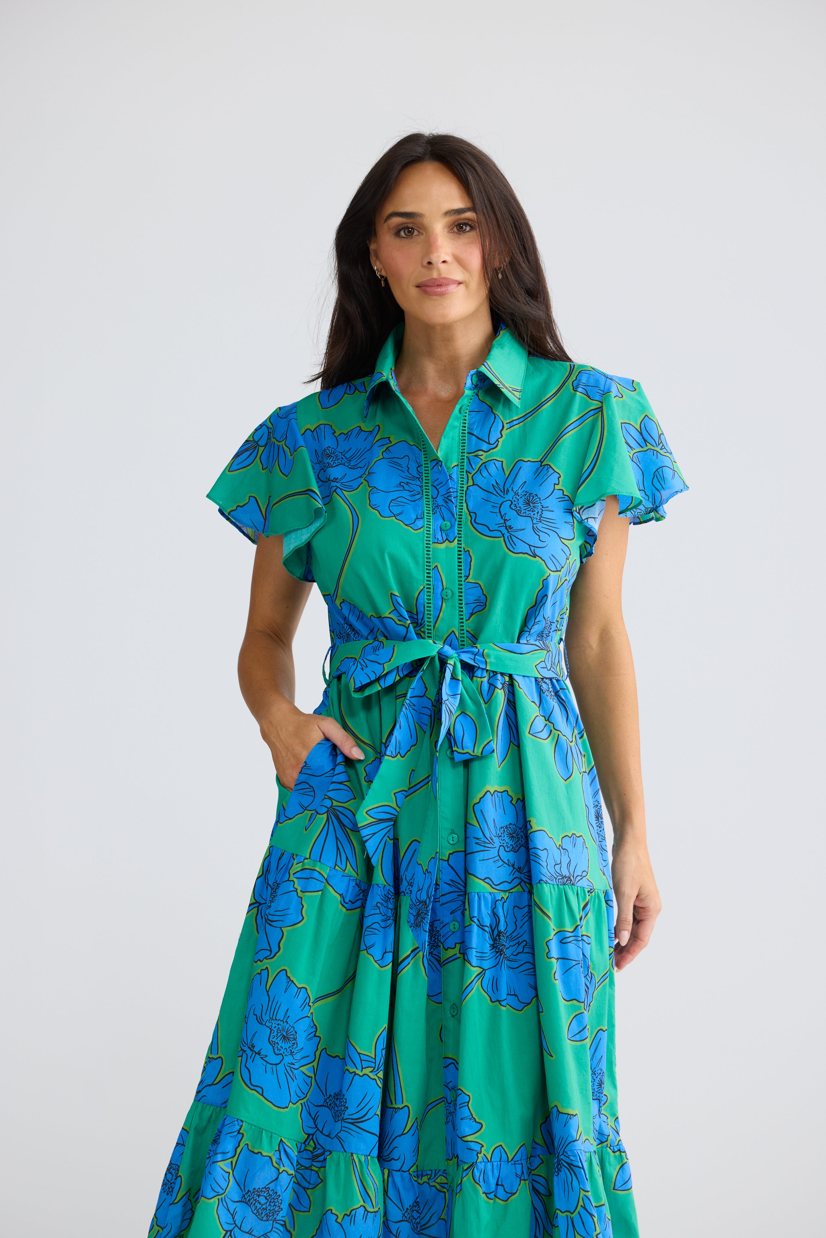 Alice Short Sleeve Dress - Bloomsbury Floral